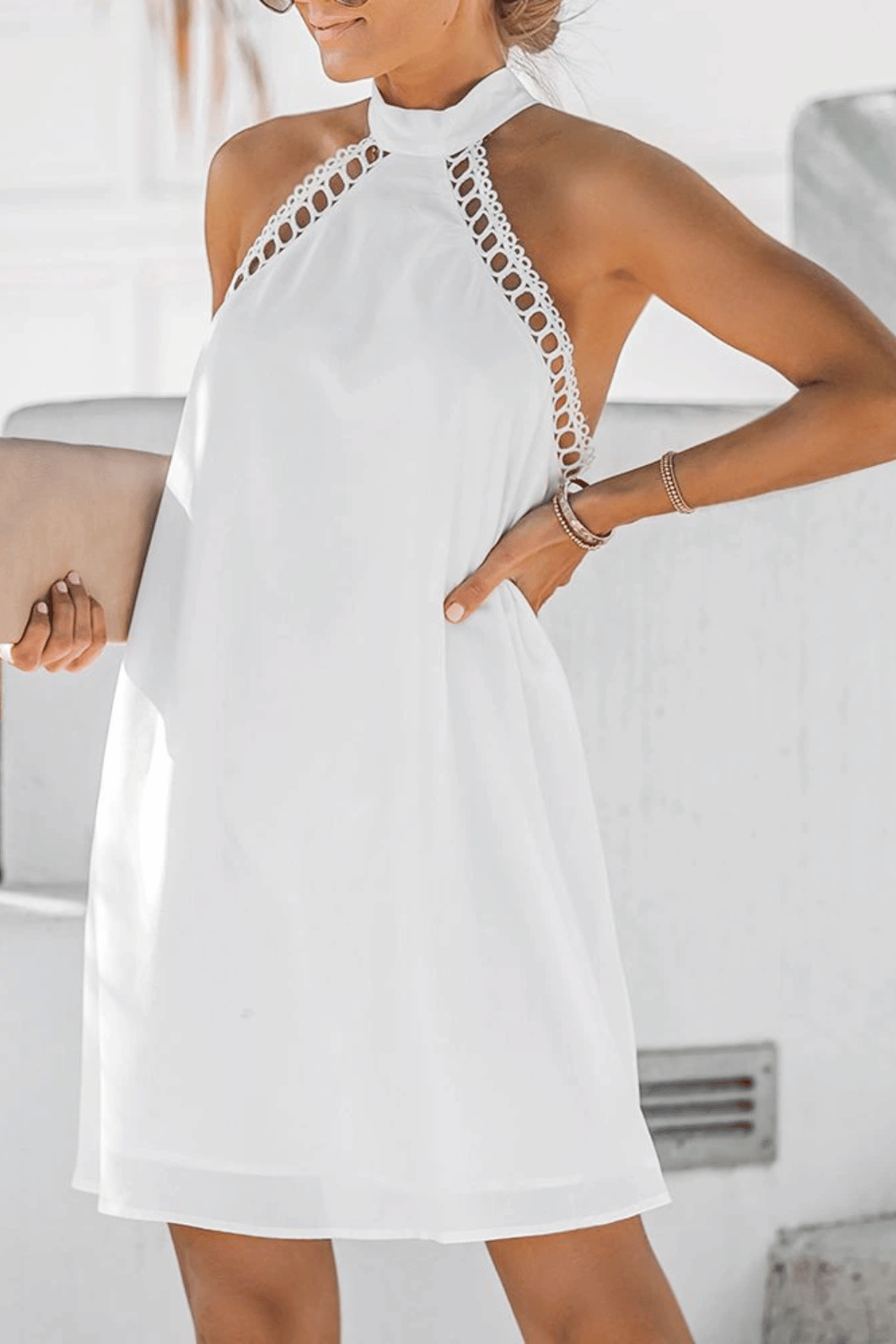 Abito Corto Bianco Estivo | Paradiso Bohemien