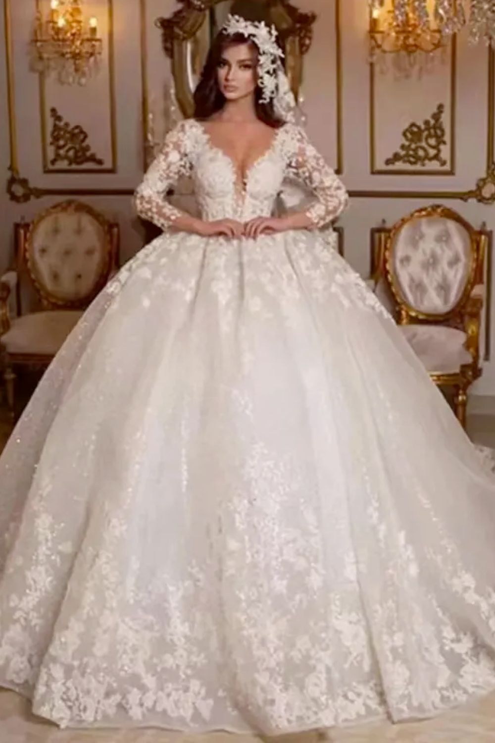 Abito da Sposa Principessa Pizzo | Paradiso Bohemien