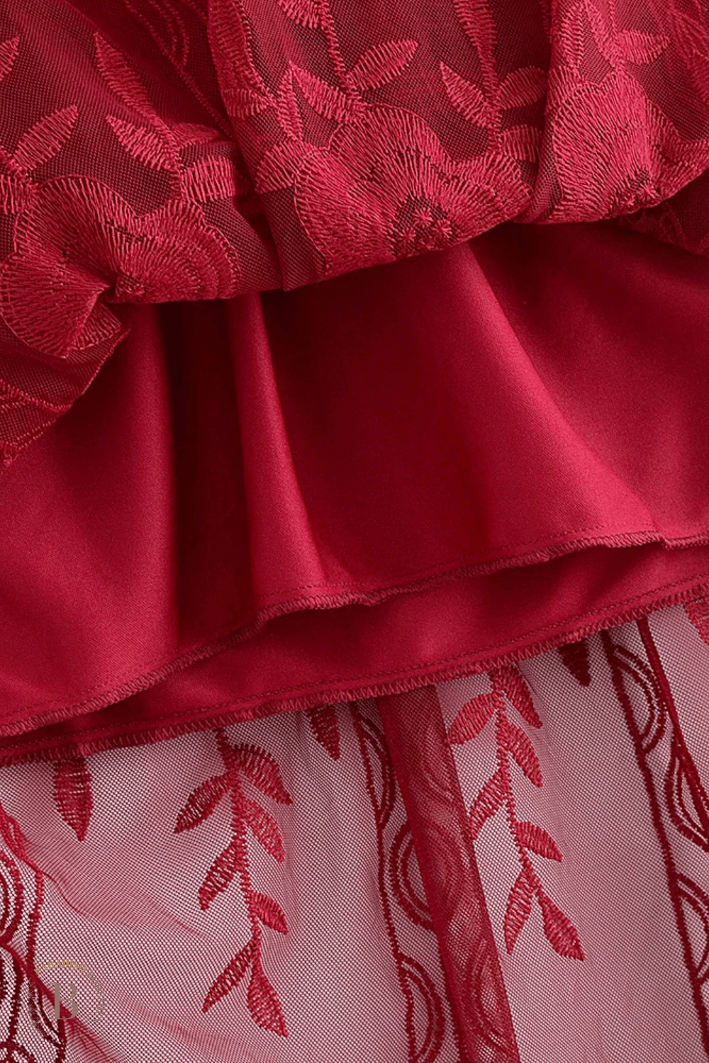 Materiale del Abito Borgogna da Damigella | Paradiso Bohemien