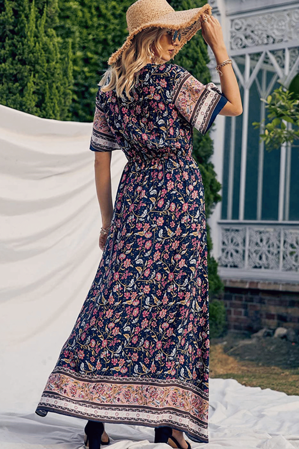 Abito Lungo a Fiori Estivo | Paradiso Bohemien