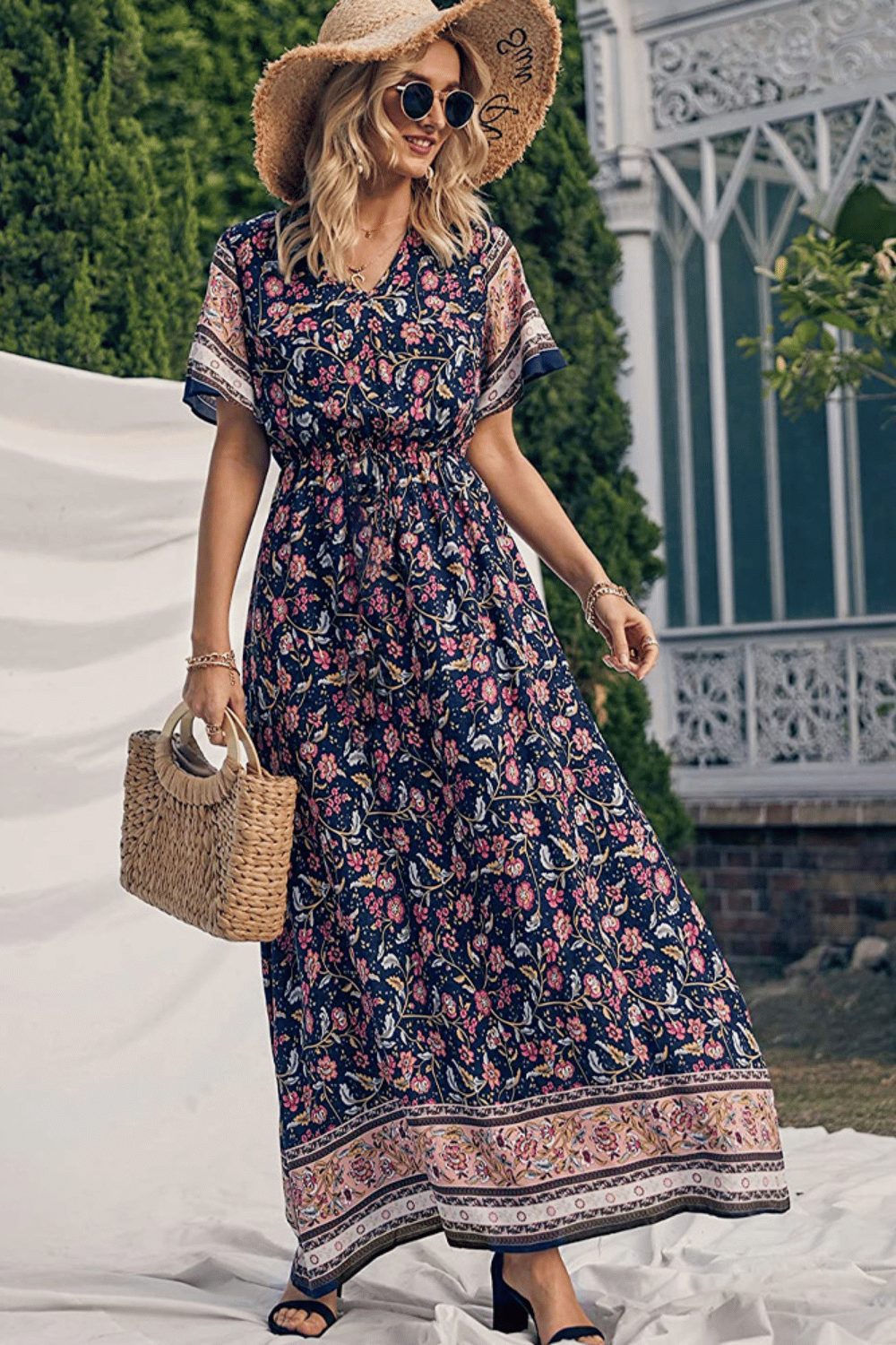 Abito Lungo a Fiori Estivo | Paradiso Bohemien