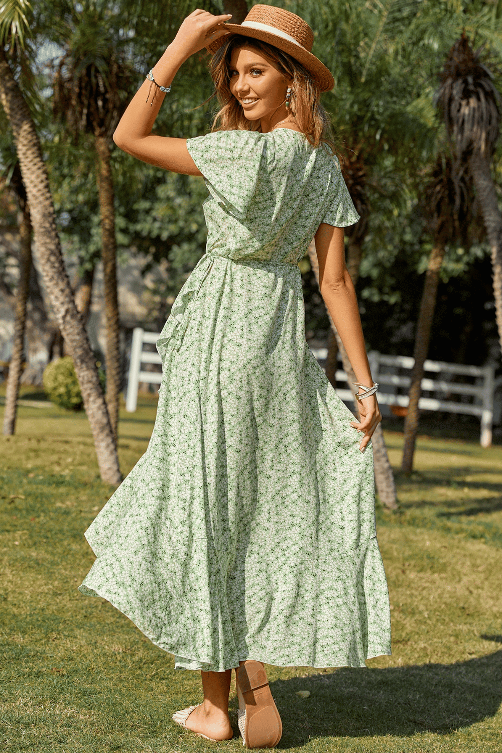 Abito Verde Bohemien Chic | Paradiso Bohemien