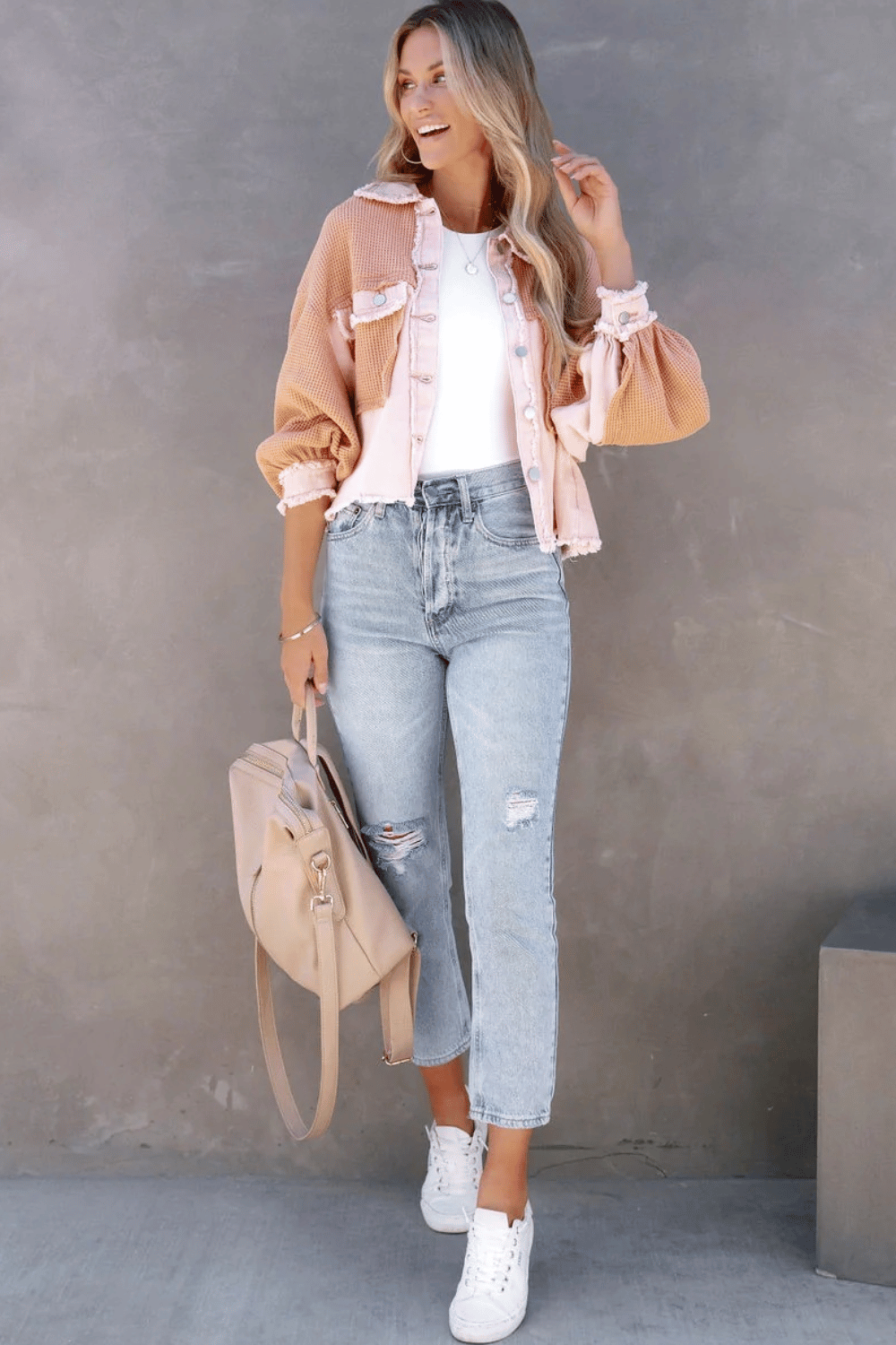 Giacca Donna Corta Rosa Boho Chic | Paradiso Bohemien