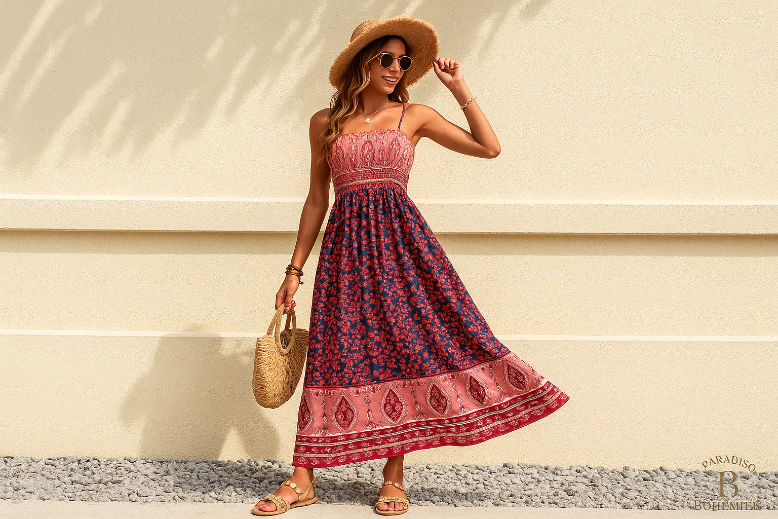 Vestito Lungo Estivo Casual - Immagine Principale con Logo