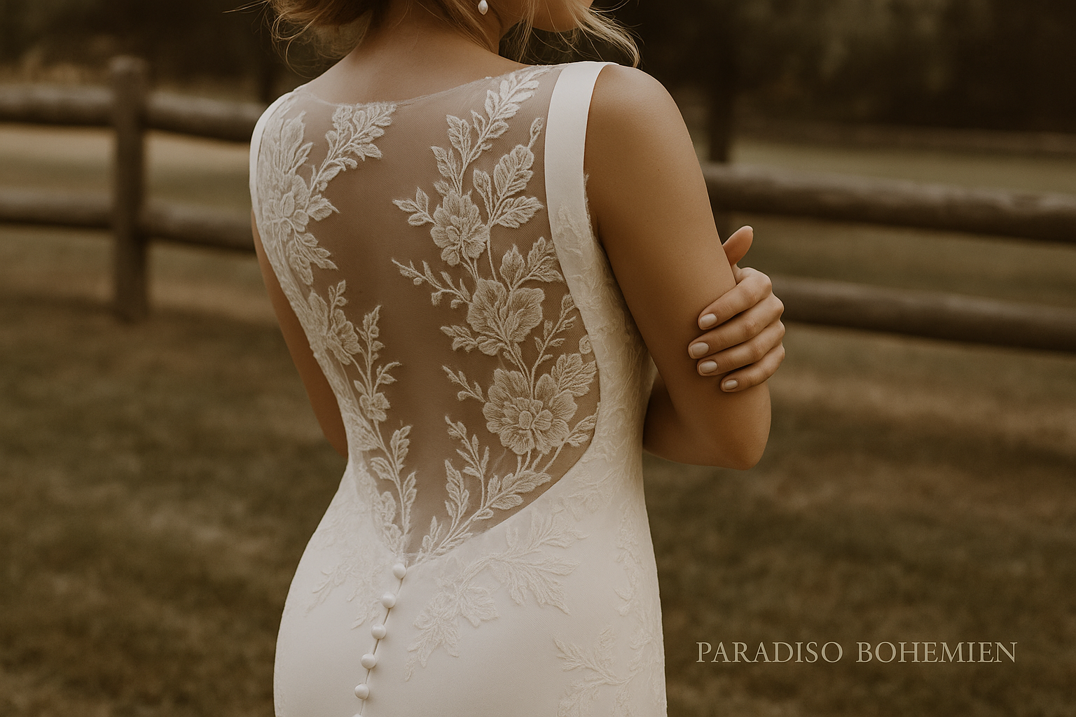 Dettaglio Schiena Scoperta Pizzo - Watermark Logo