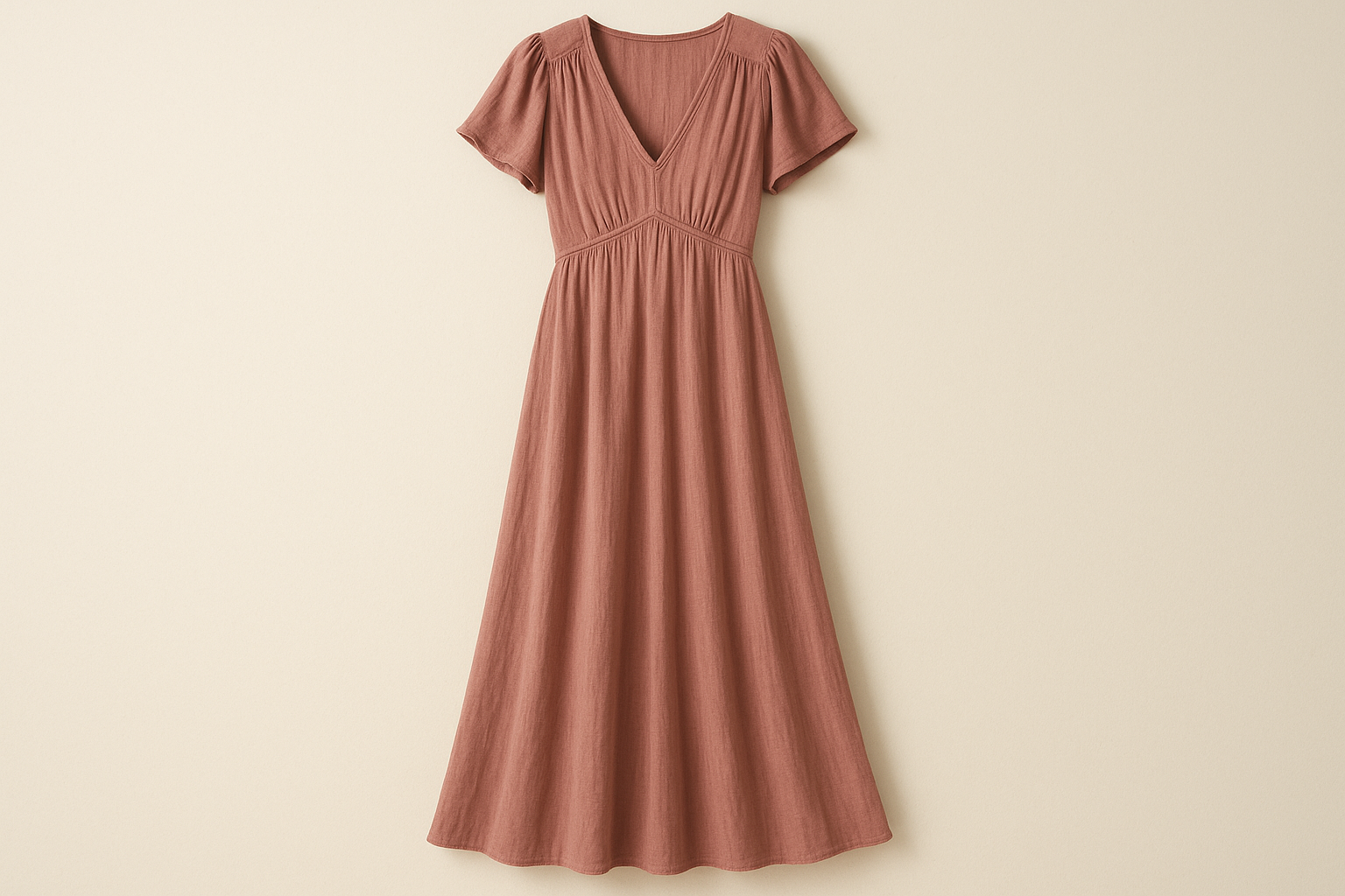 Vestito Rosa Antico Lungo - Immagine Principale con Logo