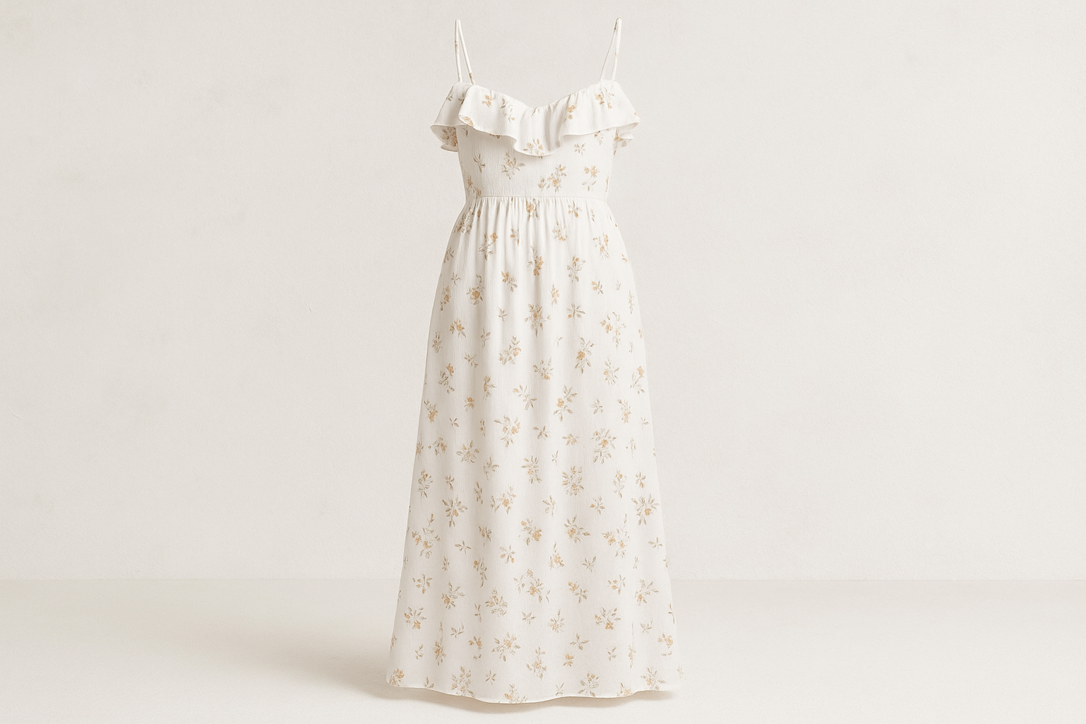 Vestito Lungo Bianco Estivo - Immagine Principale con Logo