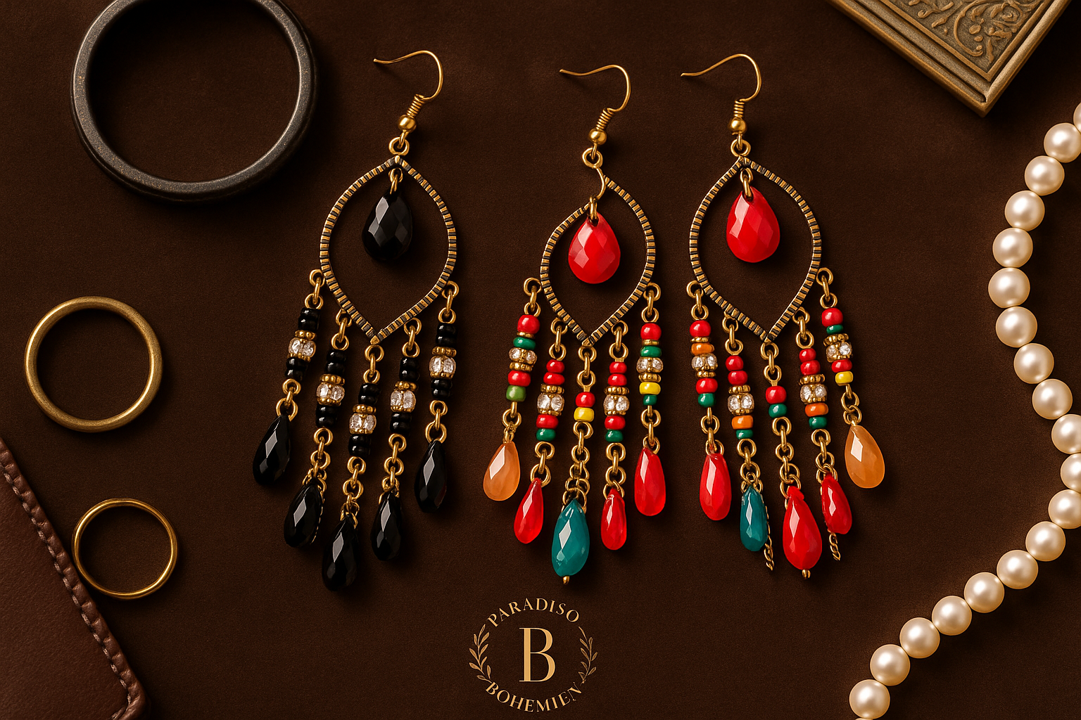 Collezione Colori Orecchini - Logo Paradiso Bohemien