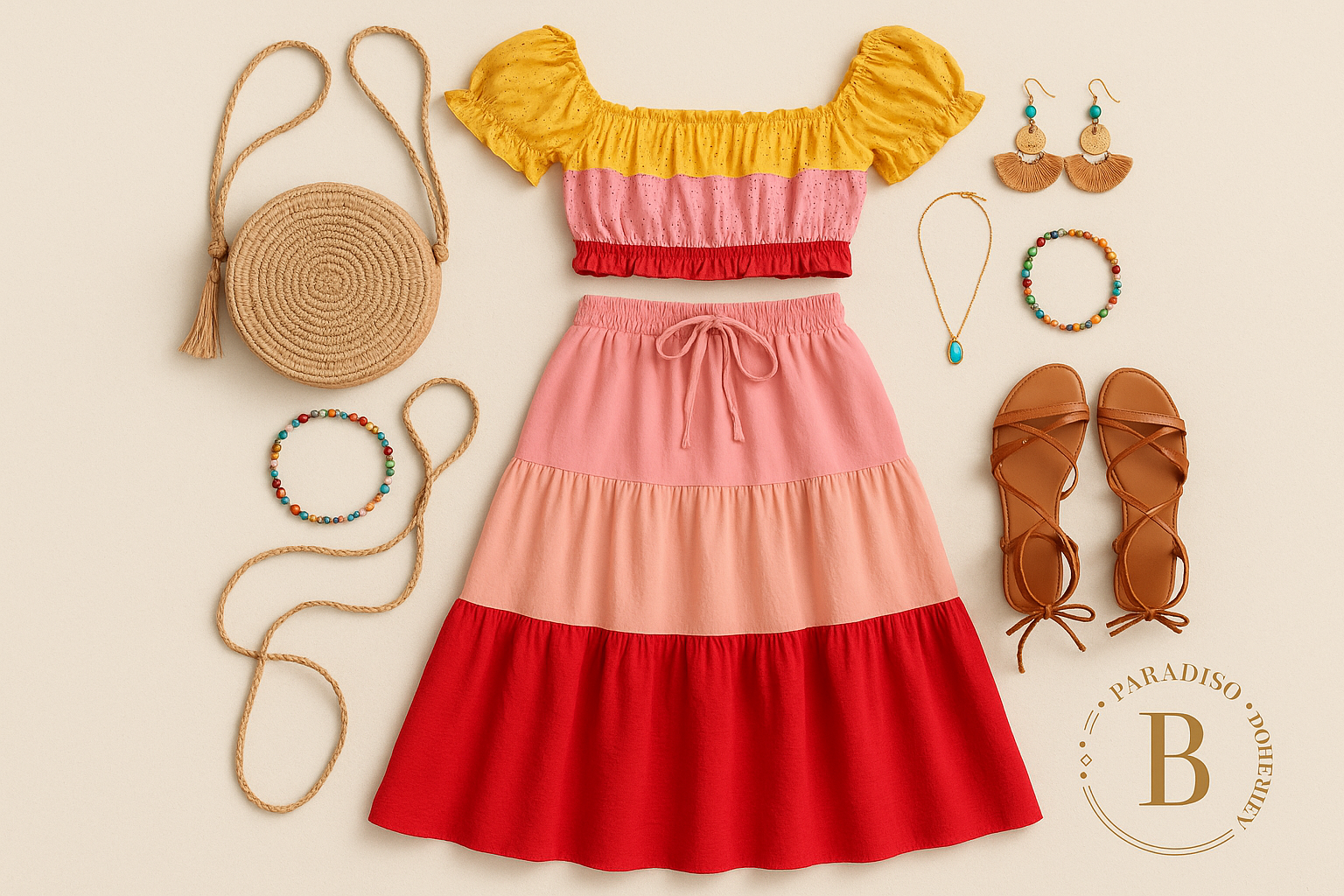 Styling Boho Completo - Logo Paradiso Bohemien