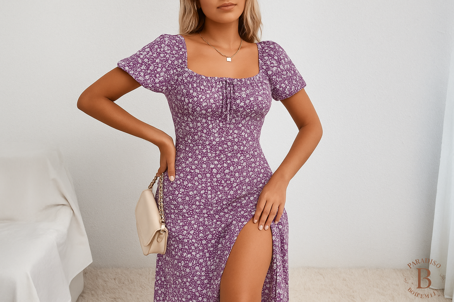 Vestito Lungo da Donna Boho Chic - Immagine Principale con Logo