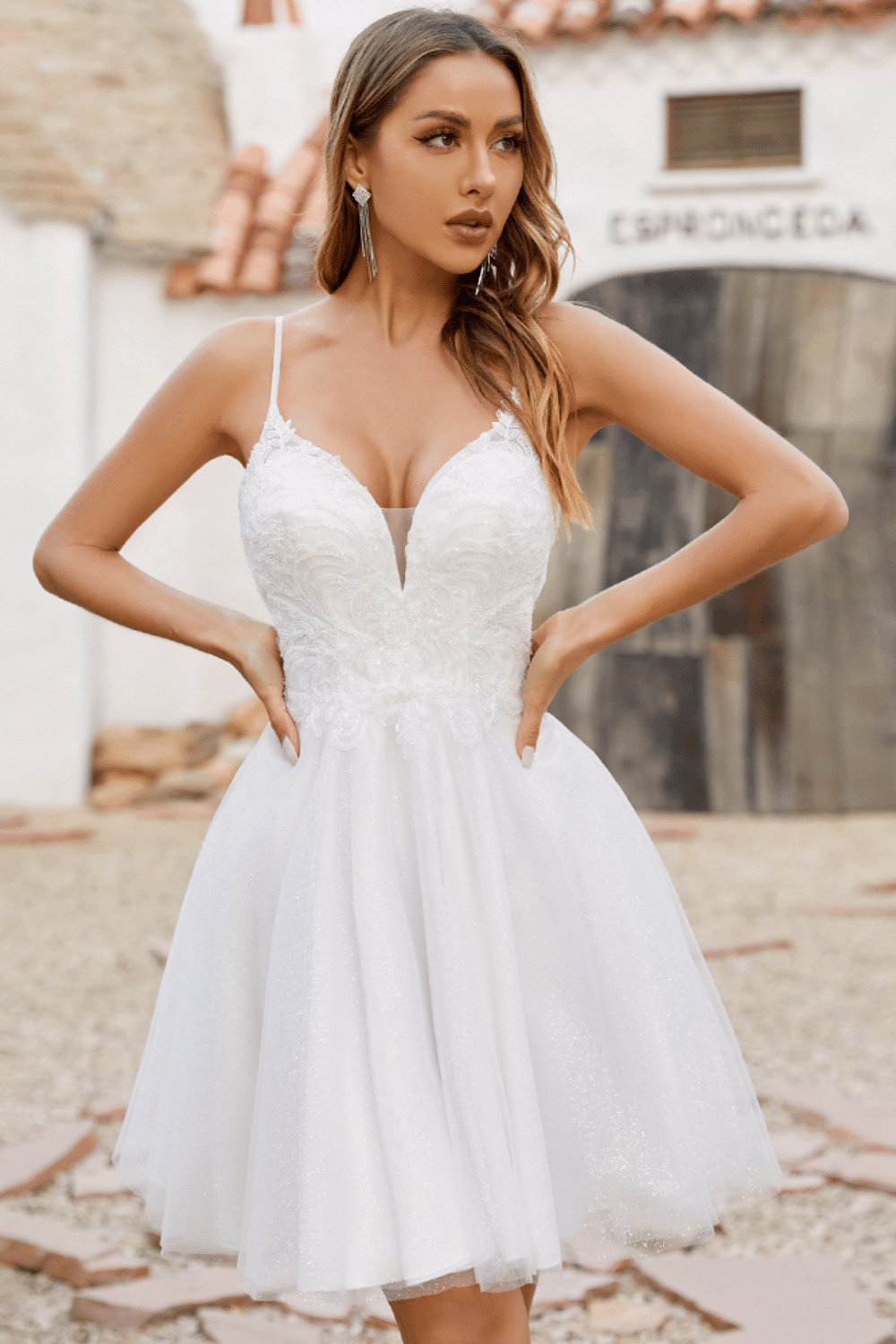 Abito bianco best sale corto