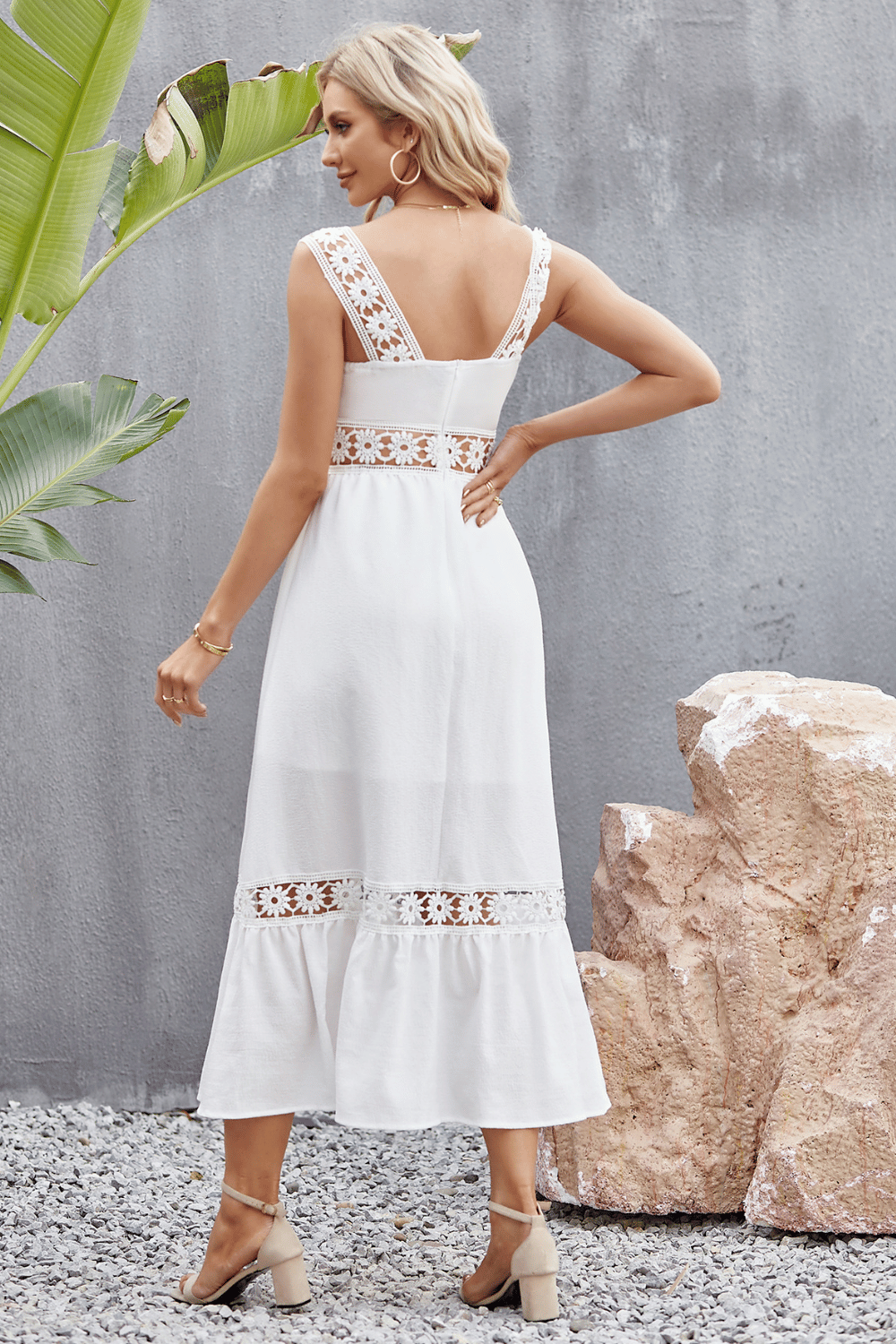 Vestito Estivo Bianco Lungo in Pizzo | Paradiso Bohemien