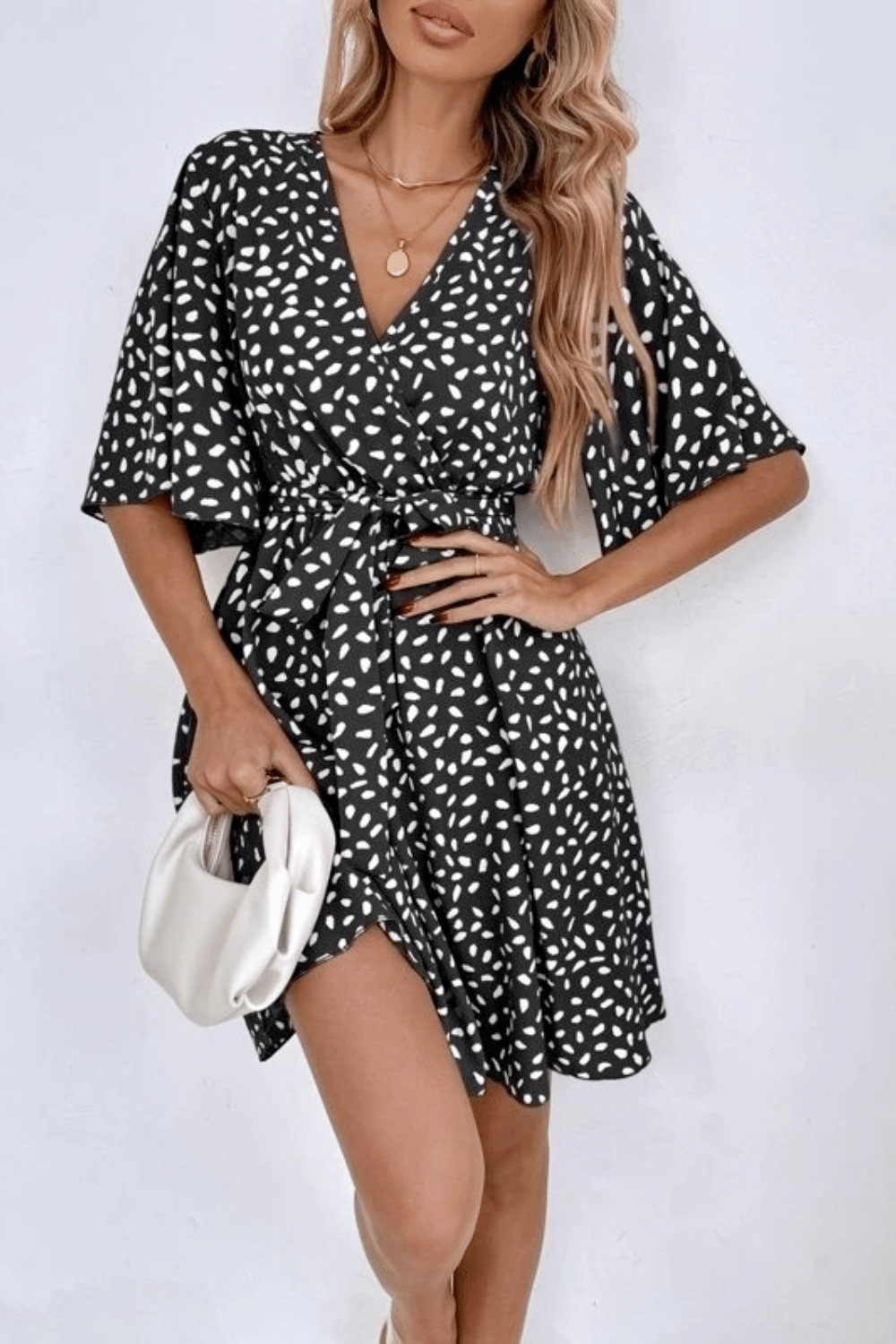 Vestito Nero Corto Morbido