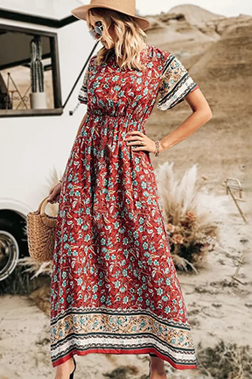 Vestito Estivo Lungo a Fiori | Paradiso Bohemien