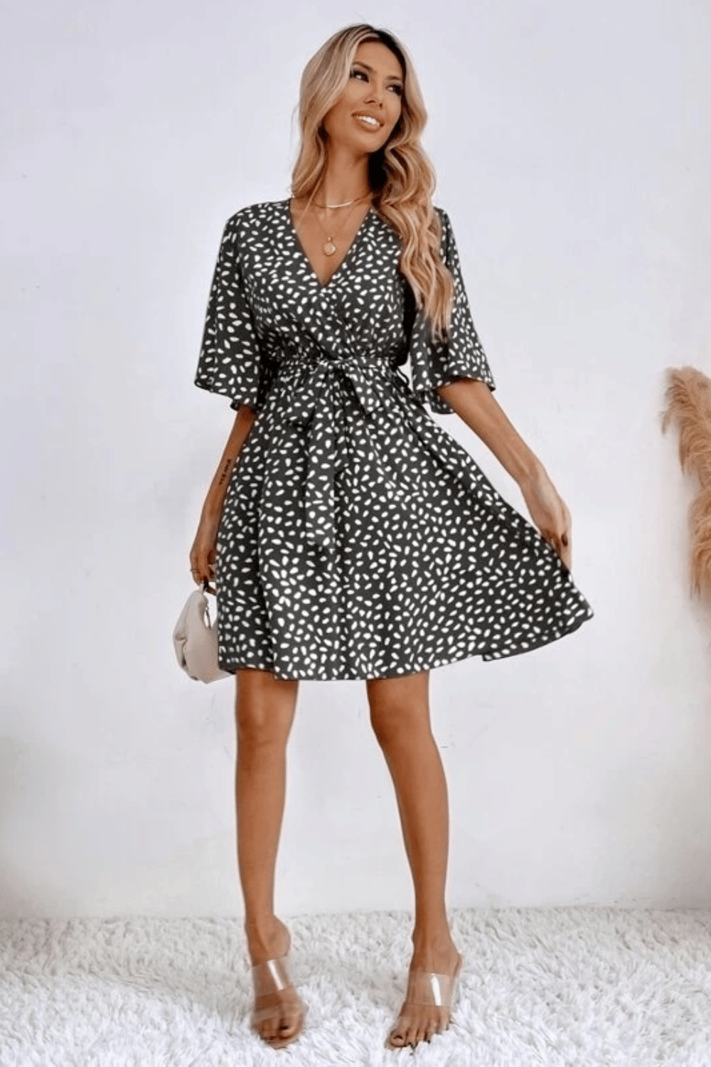 Vestito Nero Corto Morbido