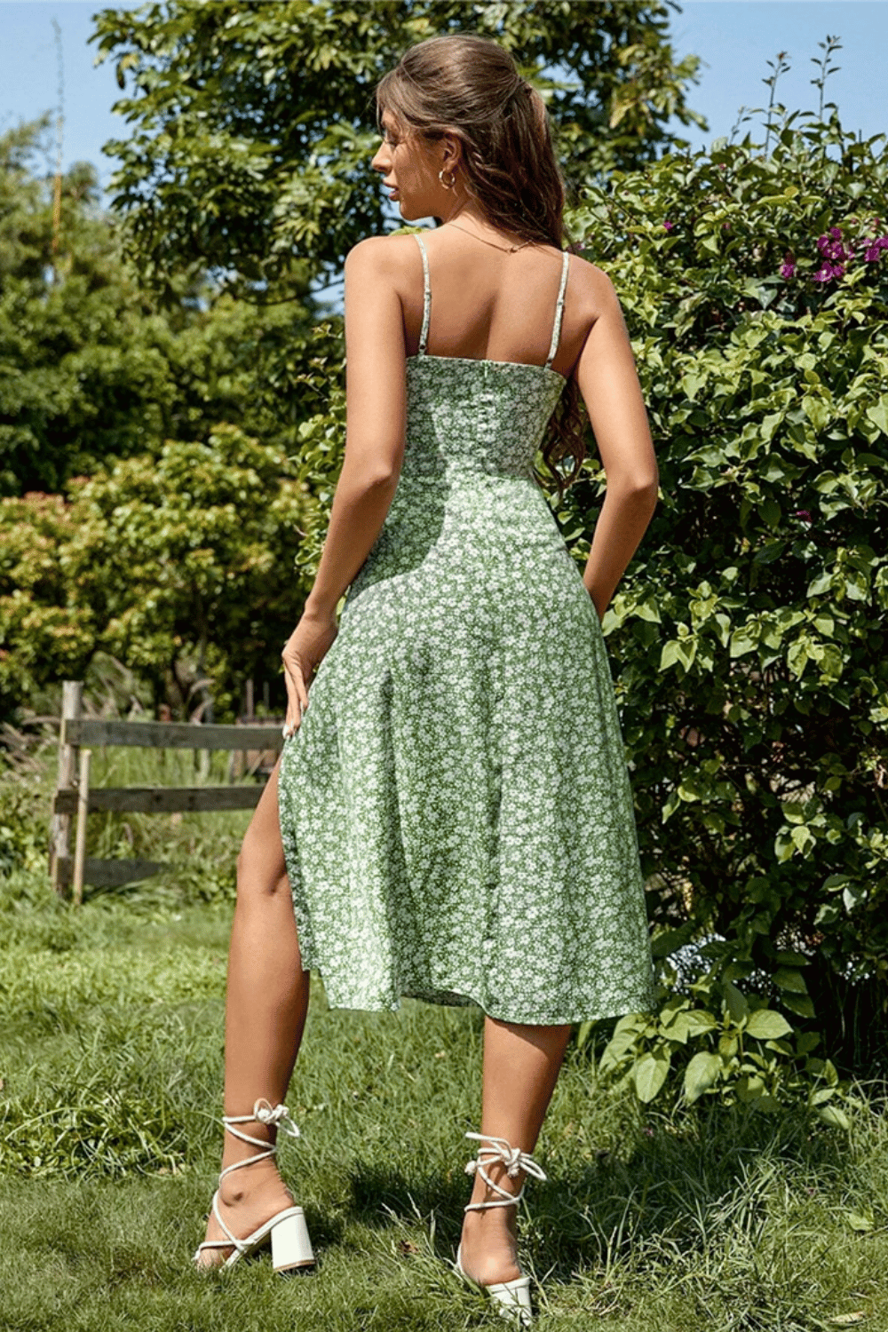 Vestito Lungo Estivo Verde stile Boho | Paradiso Bohemien