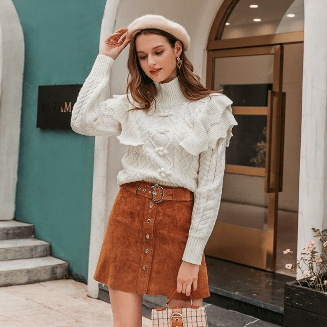 Maglione boho Bianco | Paradiso Bohemien