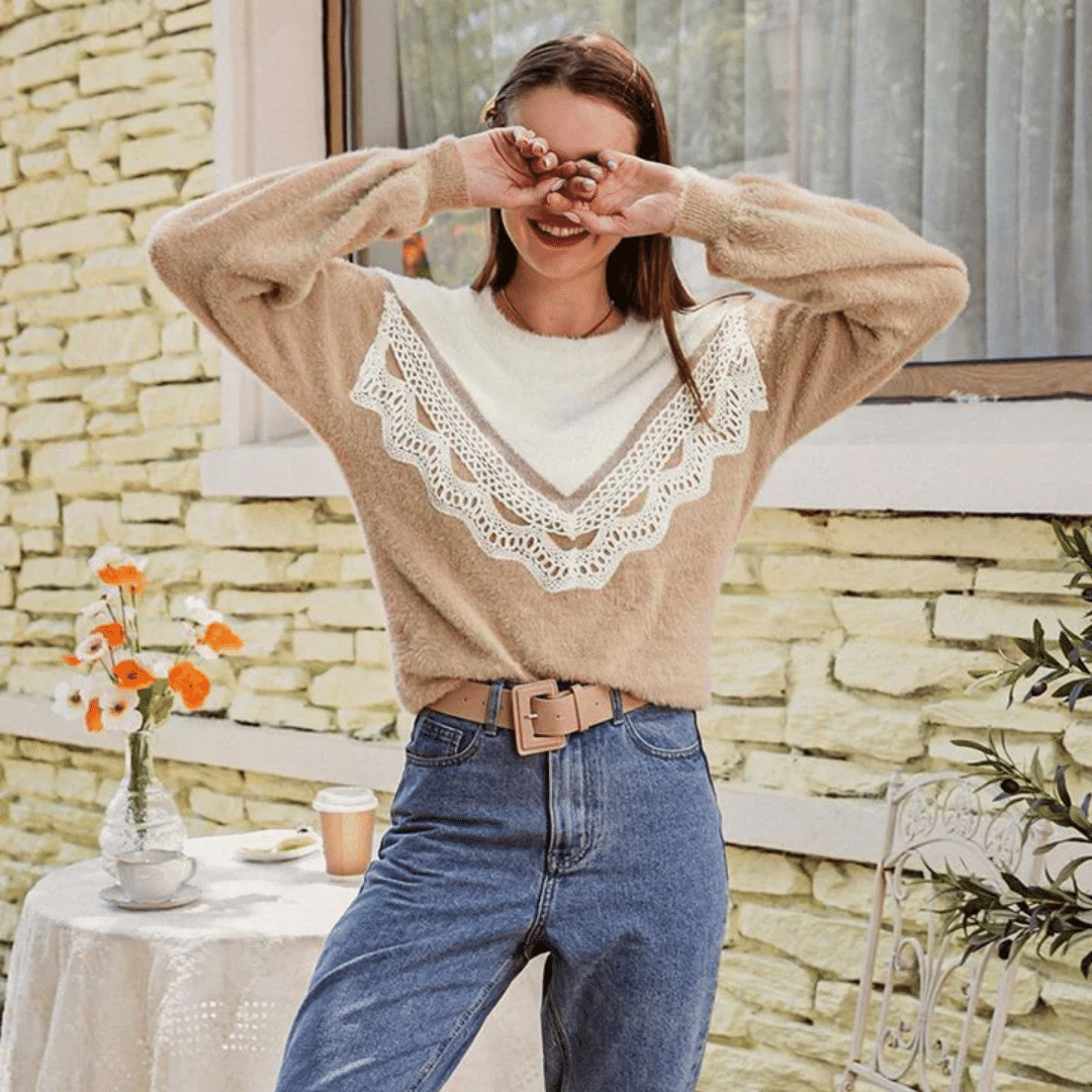 Maglione Donna Bianco Elegante | Paradiso Bohemien