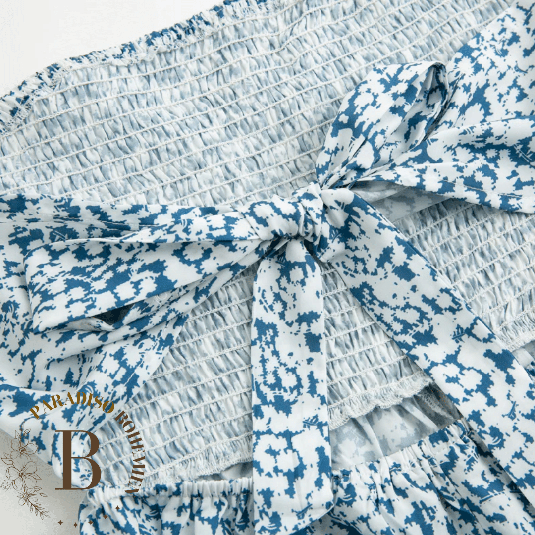 Tuta di ispirazione boho con fiocco sulla schiena | Paradiso Bohemien