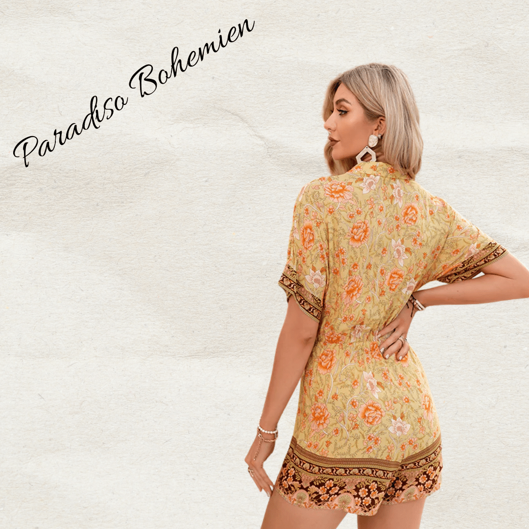 Tuta a fiori vintage per estate | Paradiso Bohemien