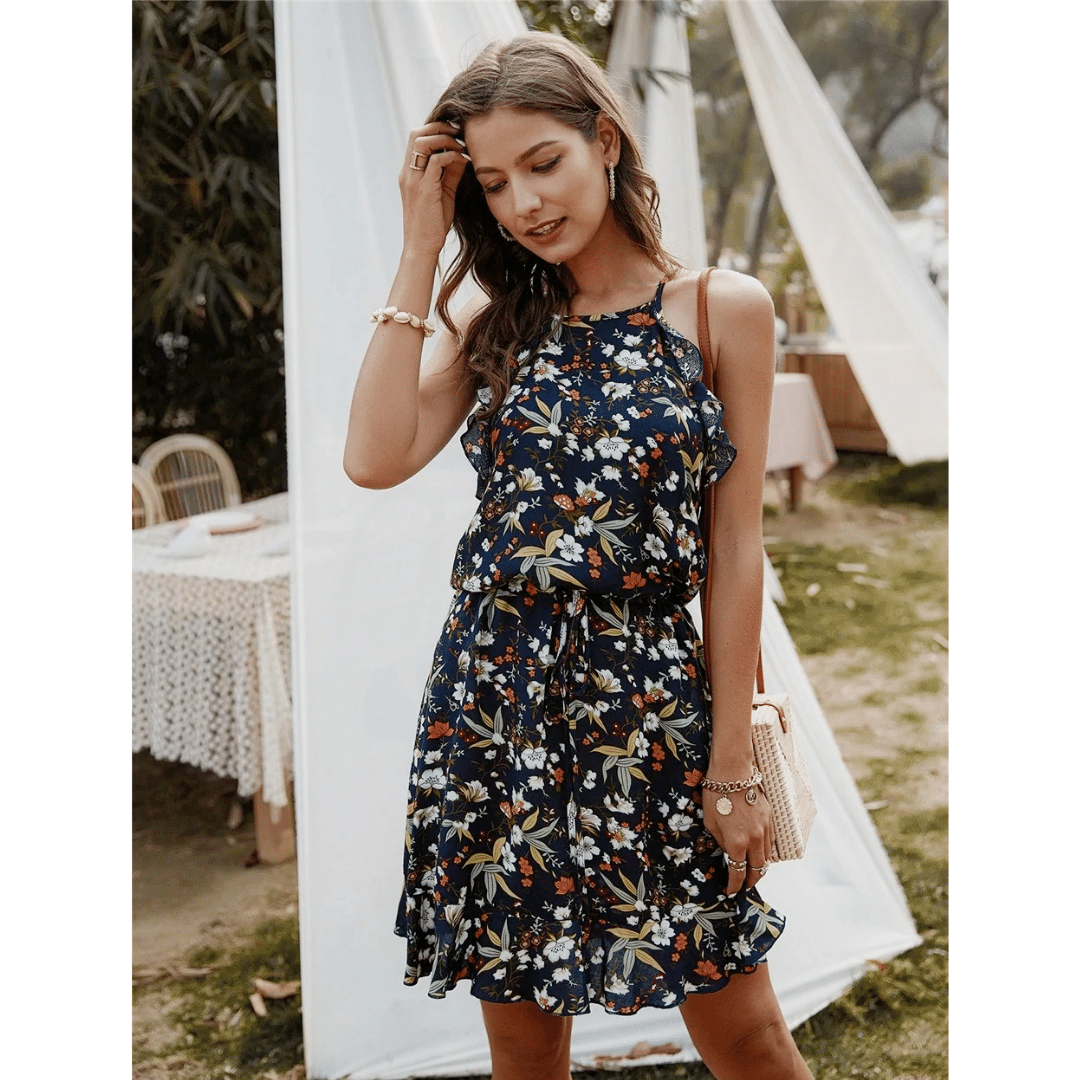 Abito a Fiori Bohémien corto | Paradiso Bohémien