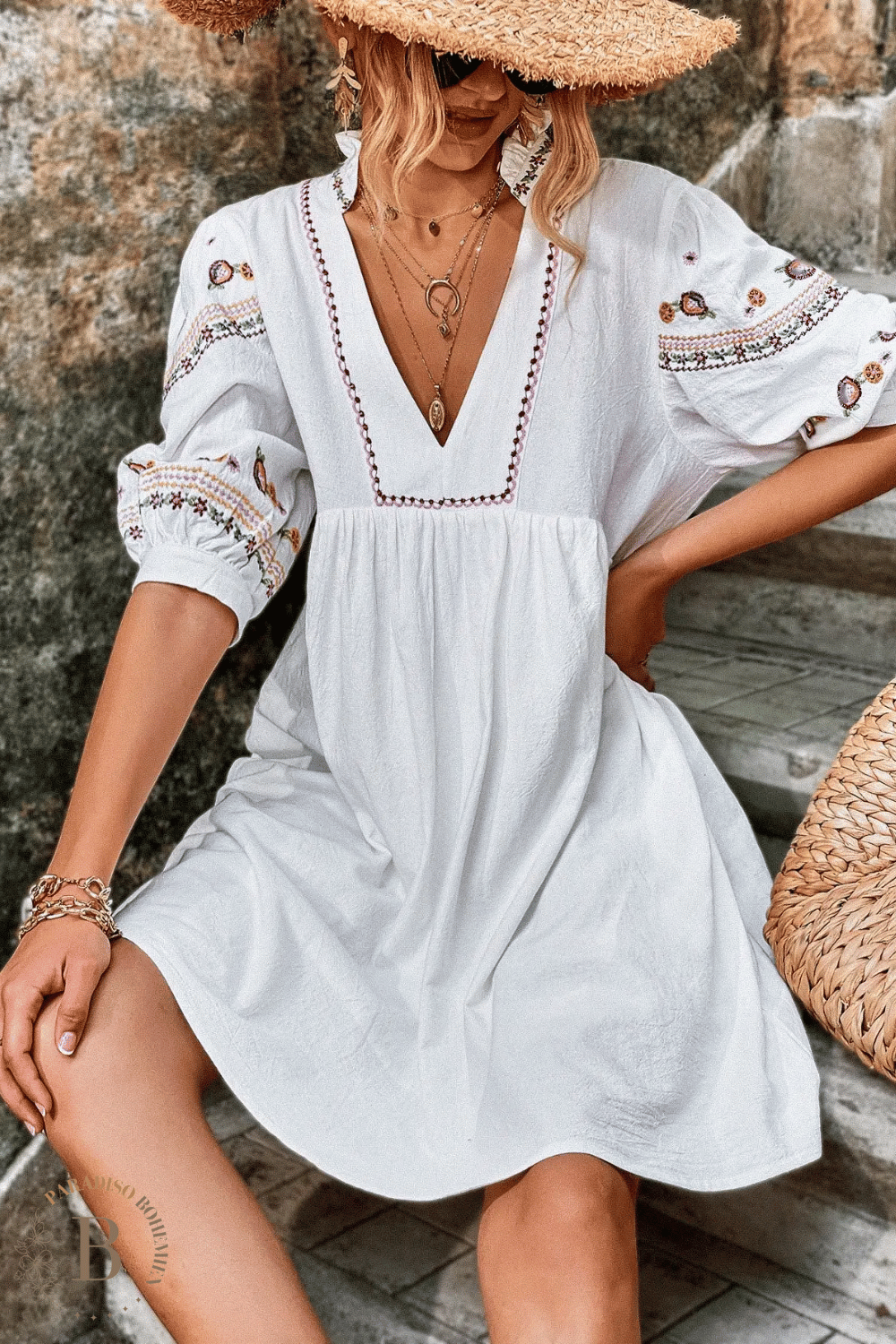 Abito Bianco Hippie Bohemien | Paradiso Bohemien