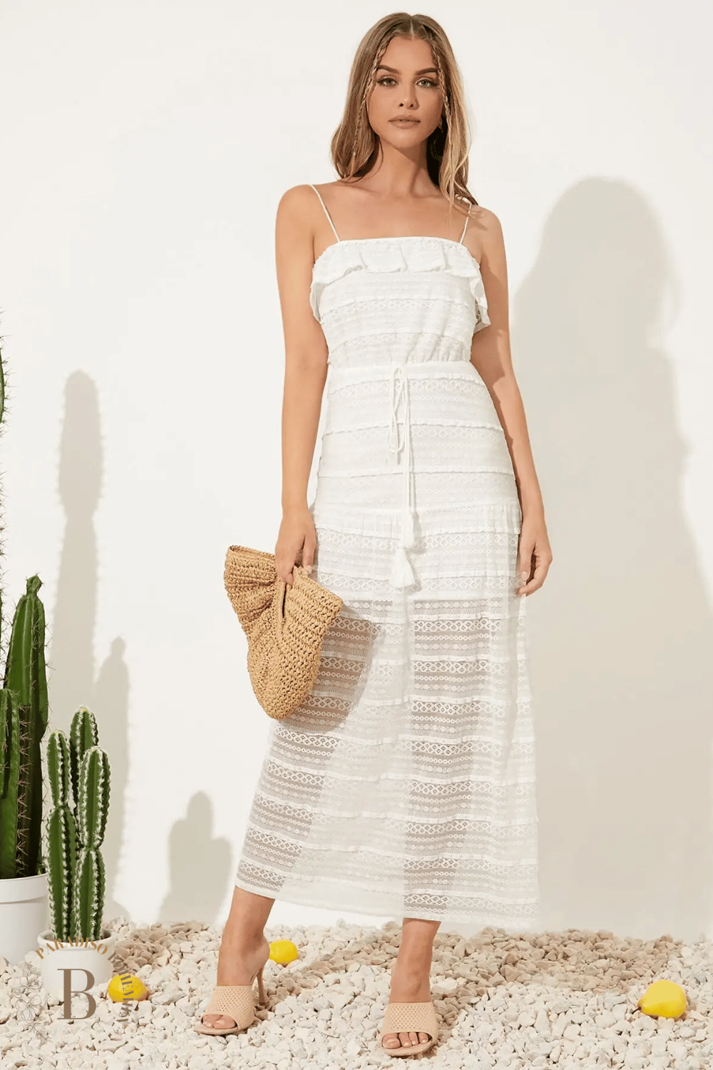 Vestito Bianco Estivo Elegante | Paradiso Bohemien