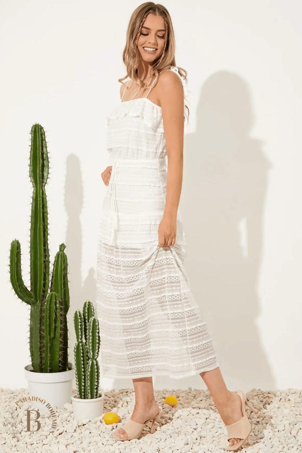 Vestito Bianco Estivo Elegante | Paradiso Bohemien