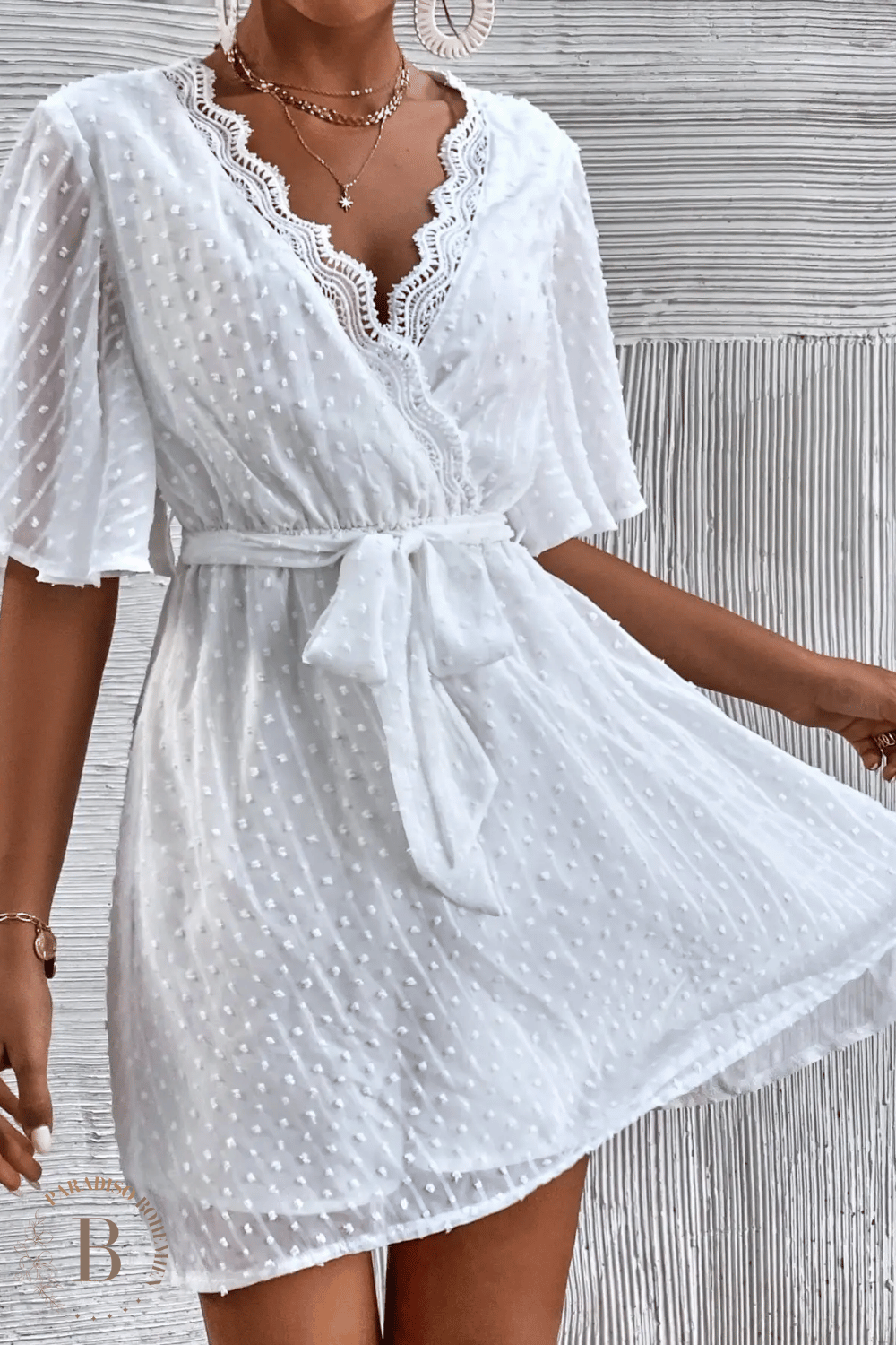 Abito Corto Bianco | Paradiso Bohemien