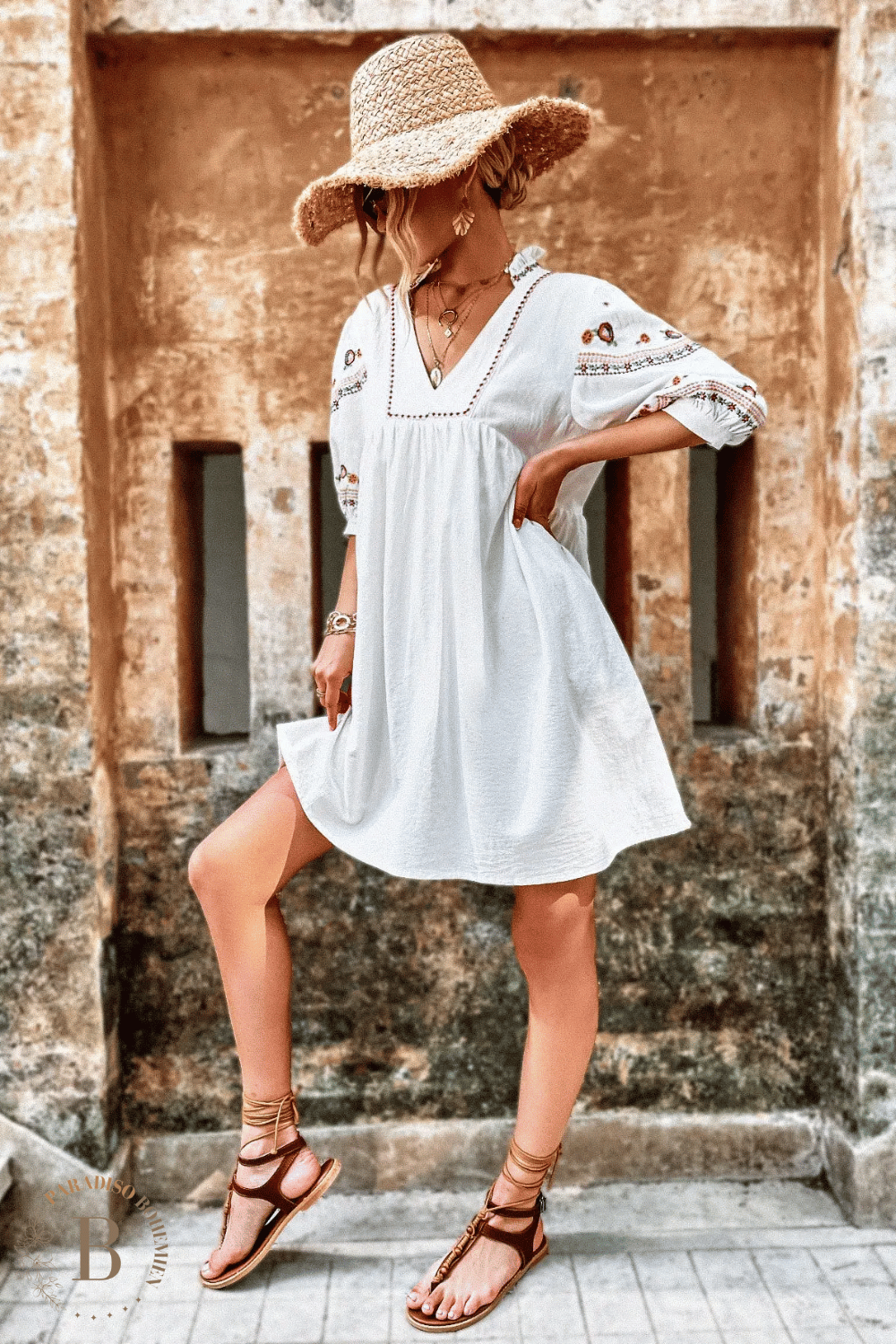 Abito Bianco Hippie Bohemien | Paradiso Bohemien
