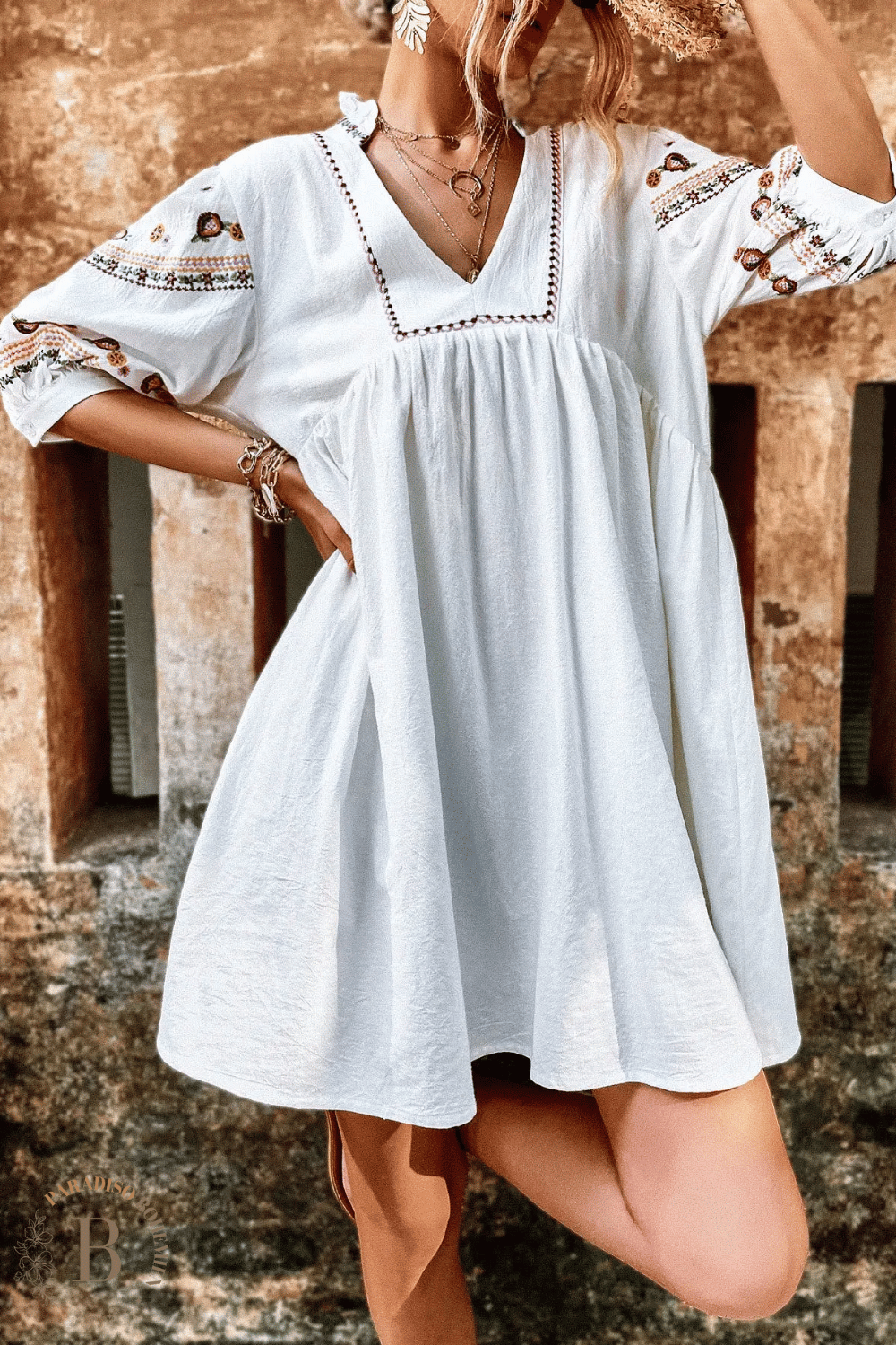 Abito Bianco Hippie Bohemien | Paradiso Bohemien
