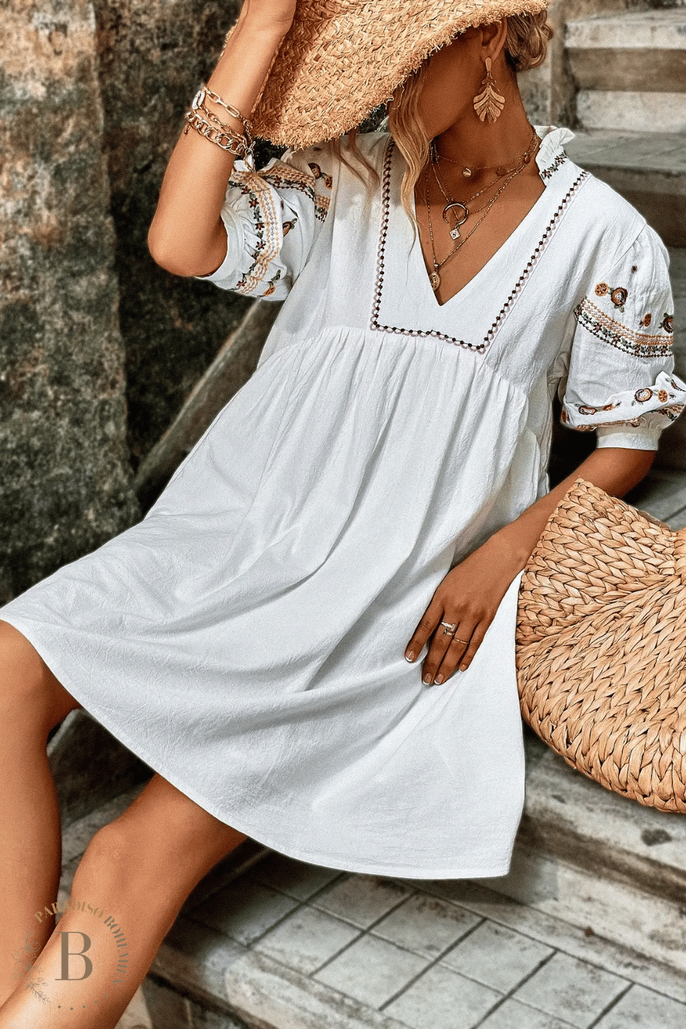Abito Bianco Hippie Bohemien | Paradiso Bohemien