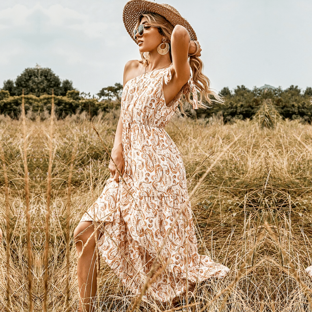 Abito Boho Chic Colori Naturali | Paradiso Bohemien