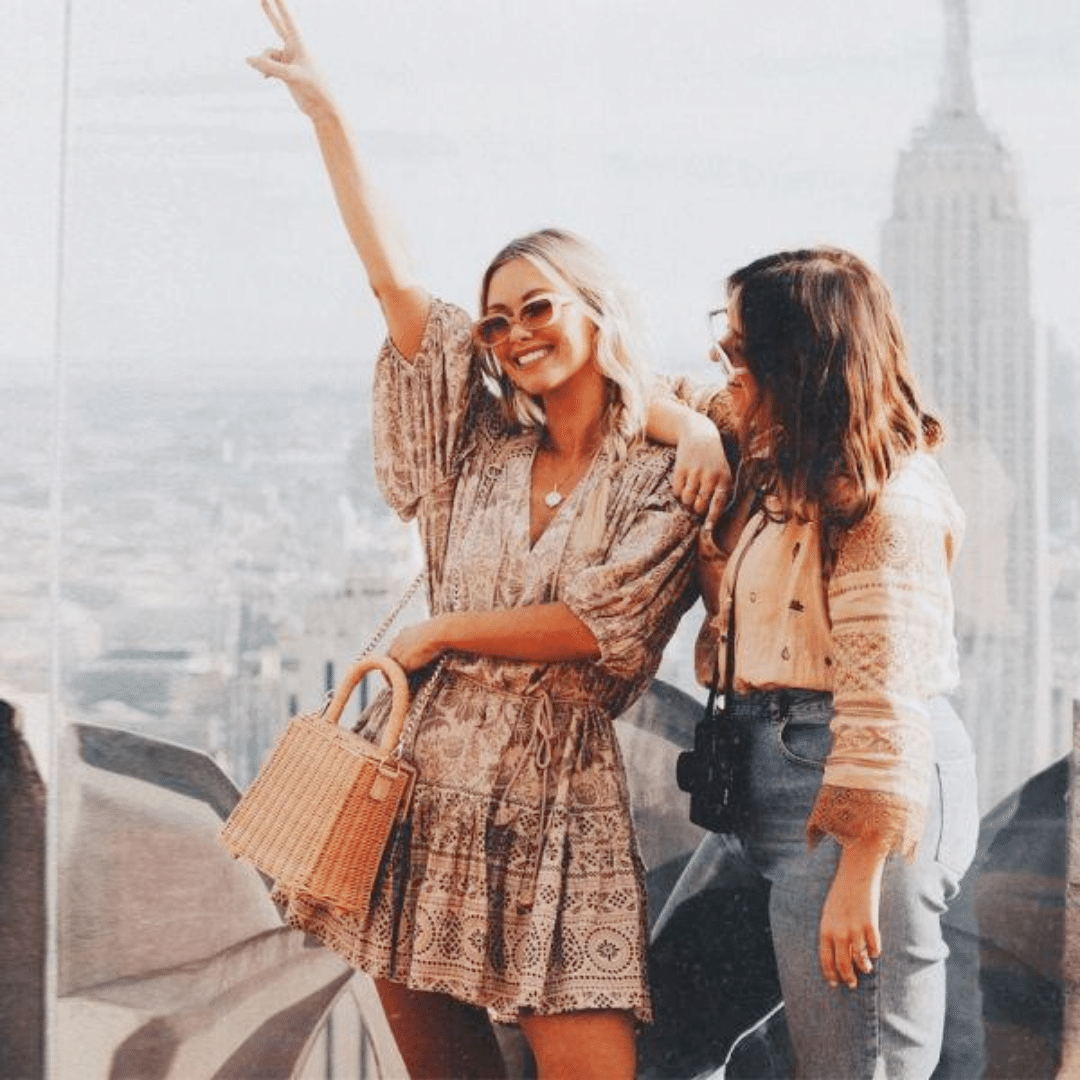 Abito Corto Maniche Lunghe Boho chic | Paradiso Bohémien