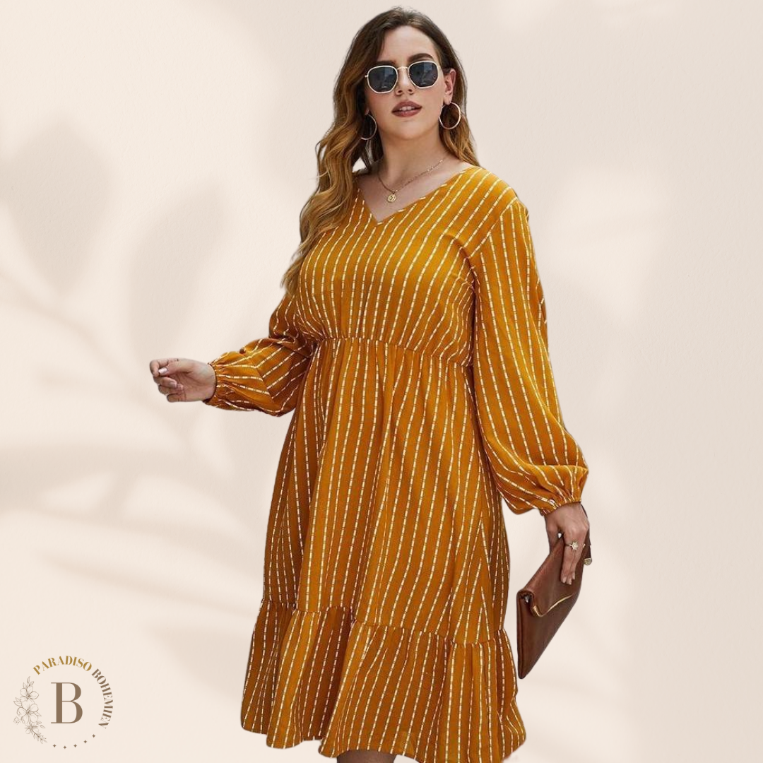 Abito Donna Elegante Lungo Taglie Forti | Paradiso Bohemien