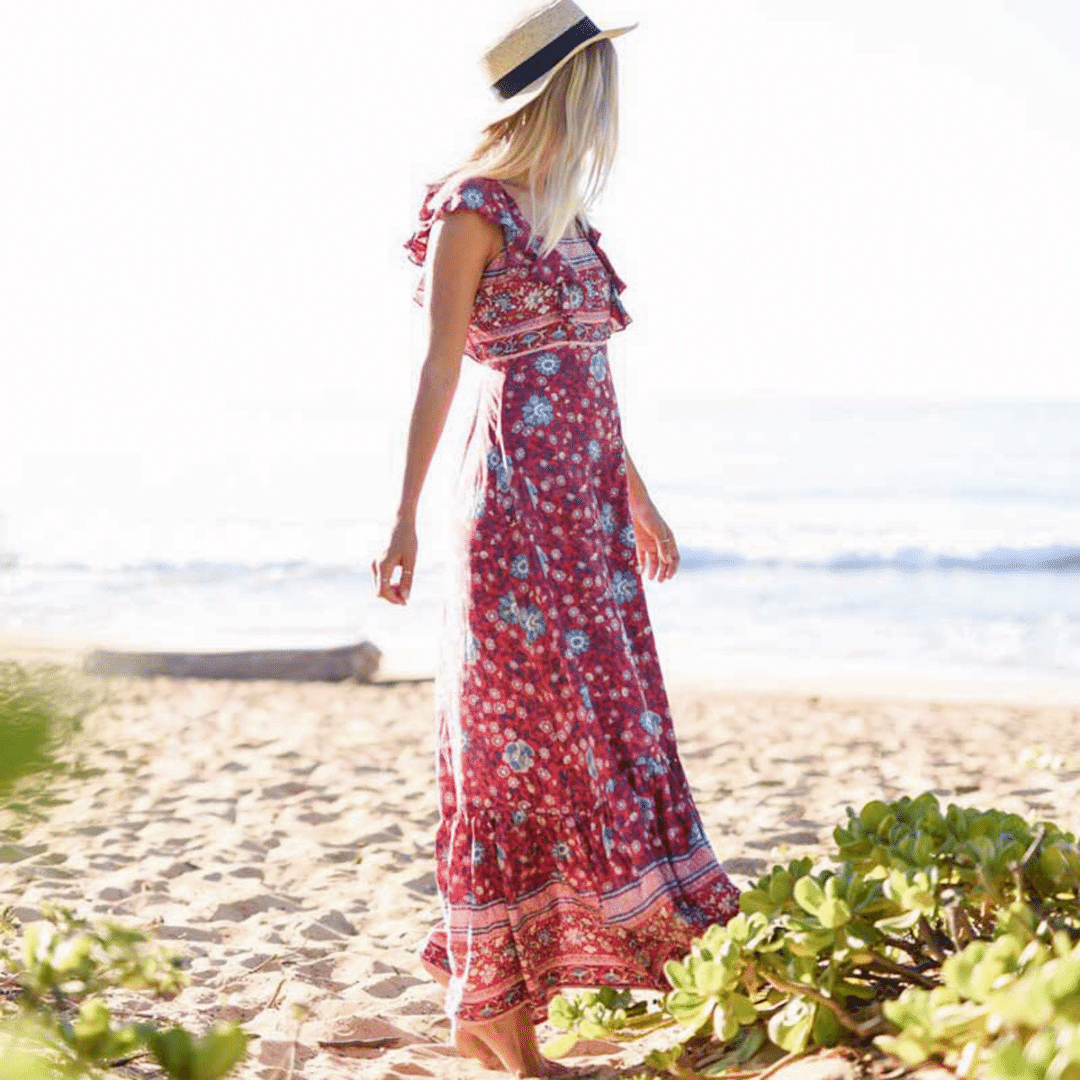 Abito Estivo Schiena Scoperta Boho Chic | Paradiso Bohemien