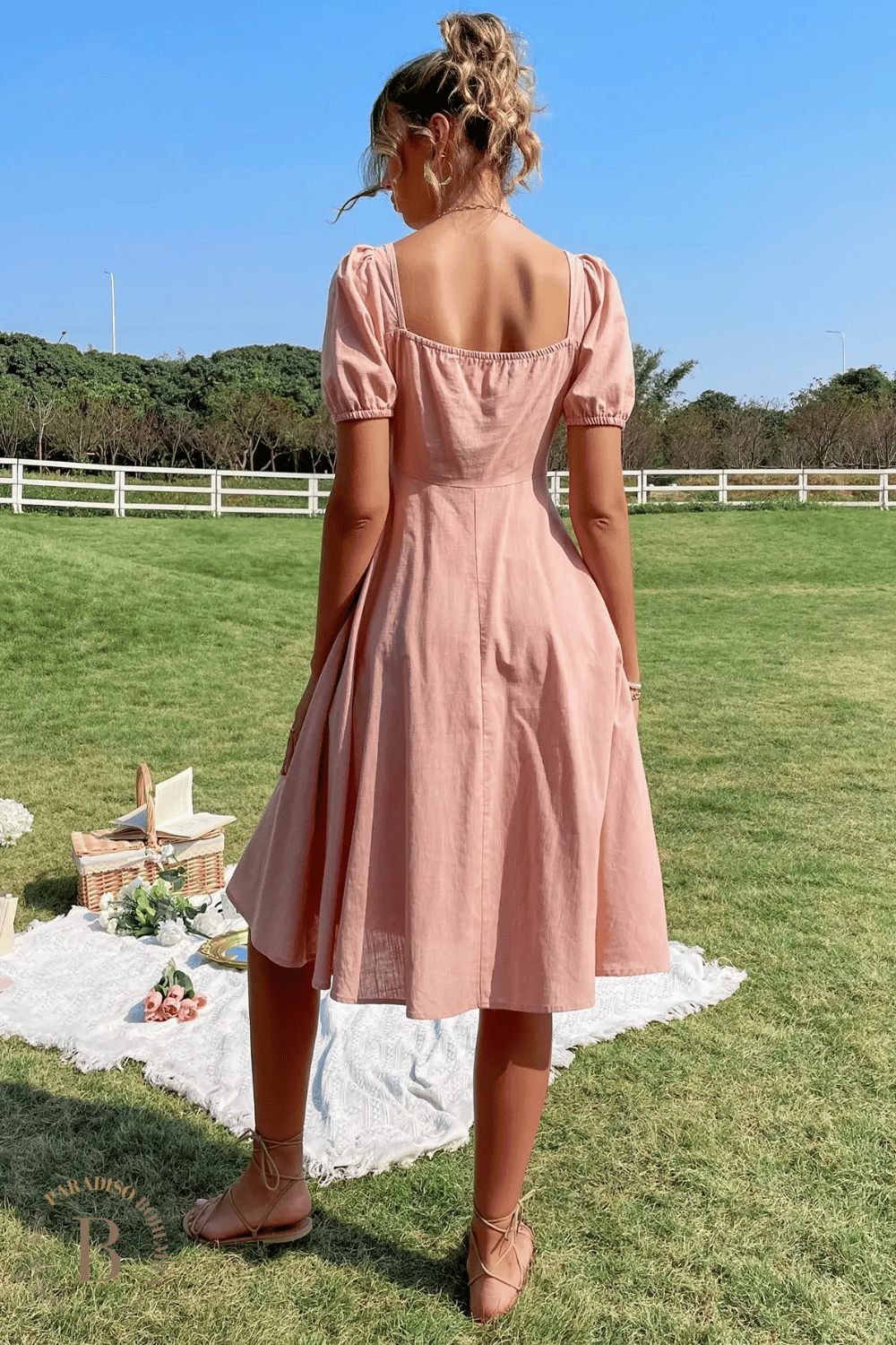 Vestito Rosa da Donna Bohémien Chic | Paradiso Bohemien