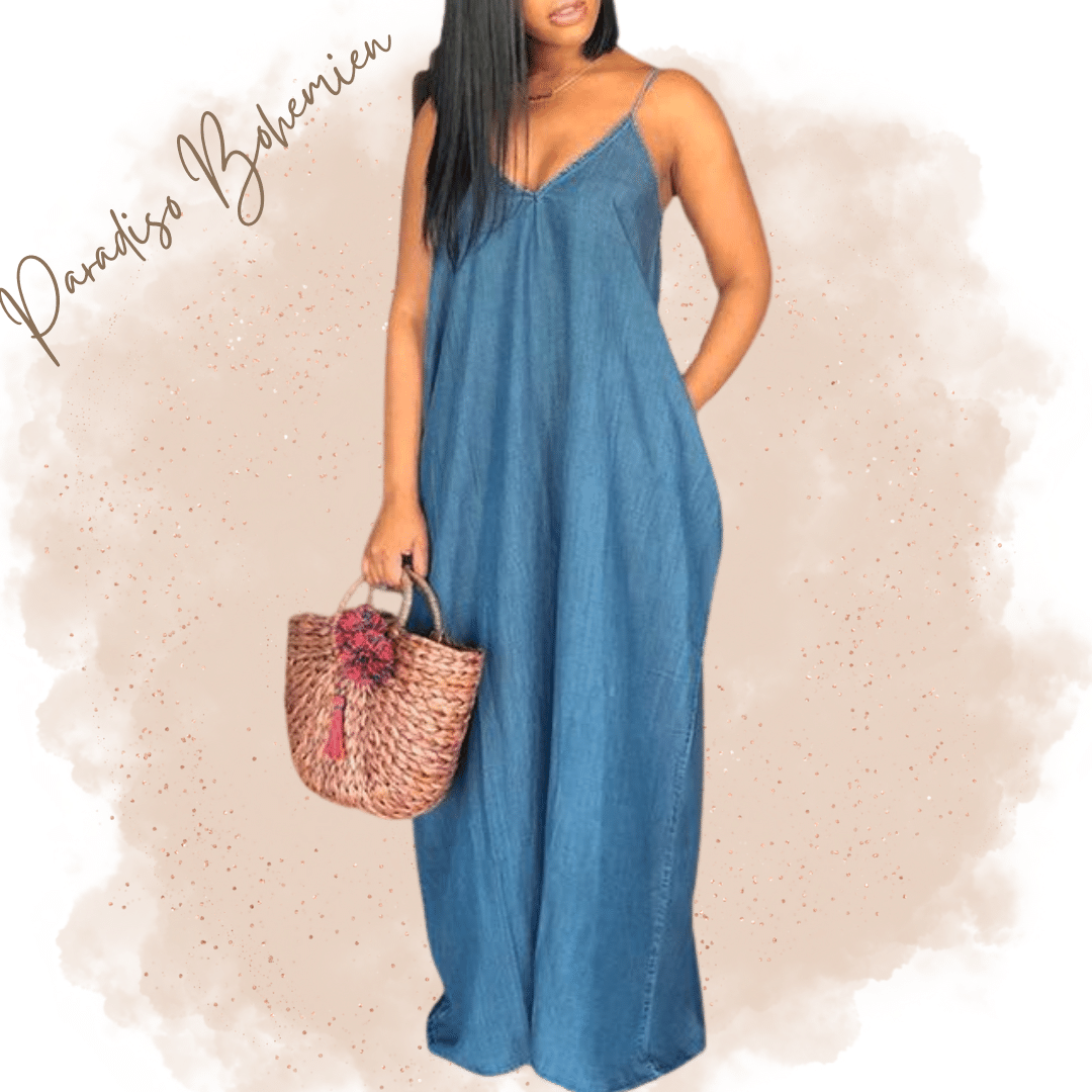 Abito Jeans Taglie Forti Blu | Paradiso Bohemien