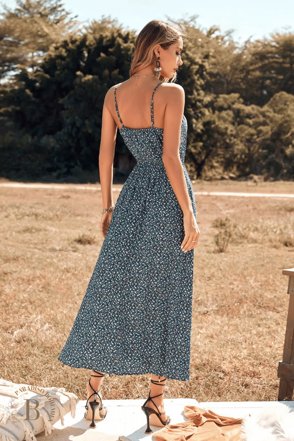 Abito Lungo Bohémien Senza Maniche | Paradiso Bohemien