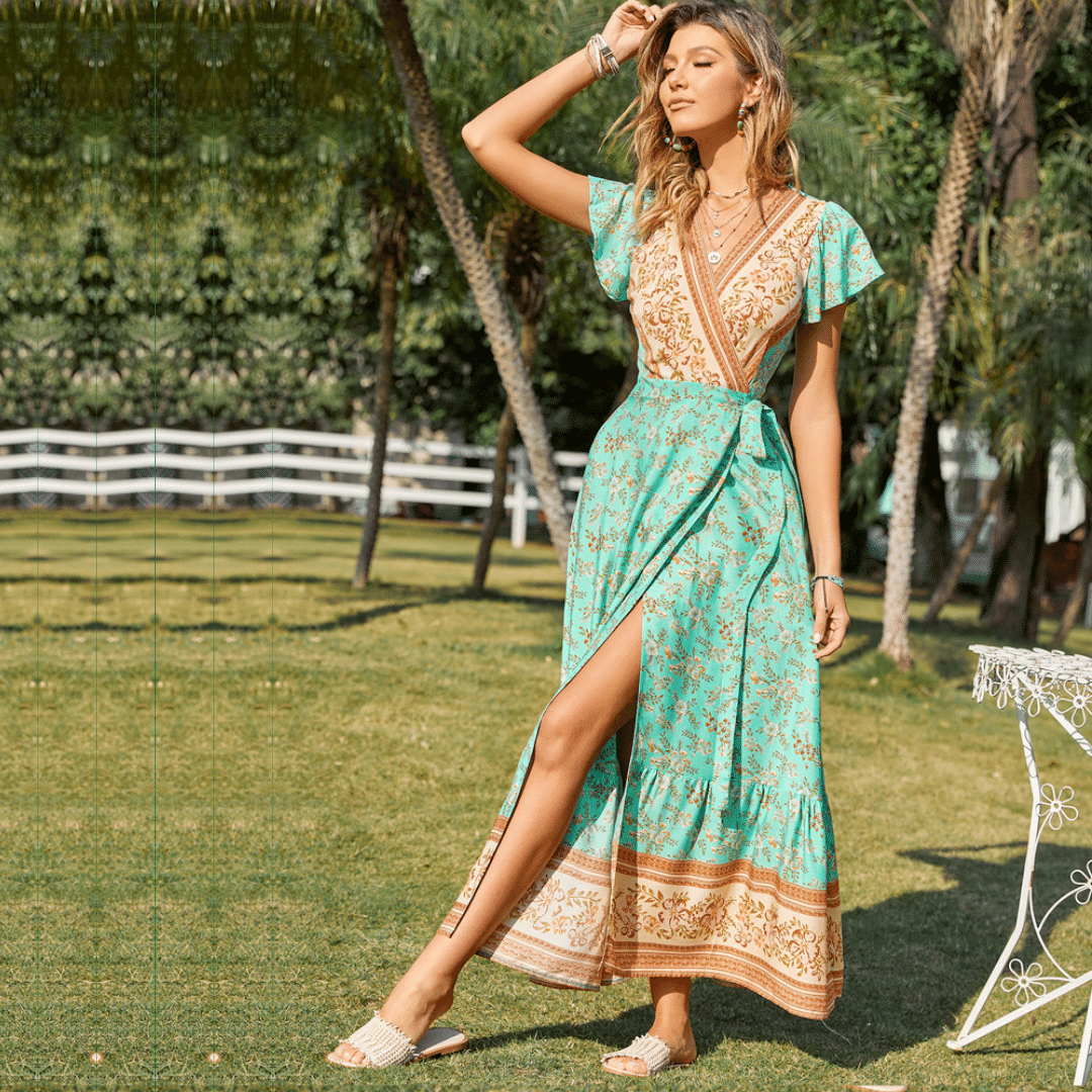 Abito Lungo Boho Elegante | Paradiso Bohemien