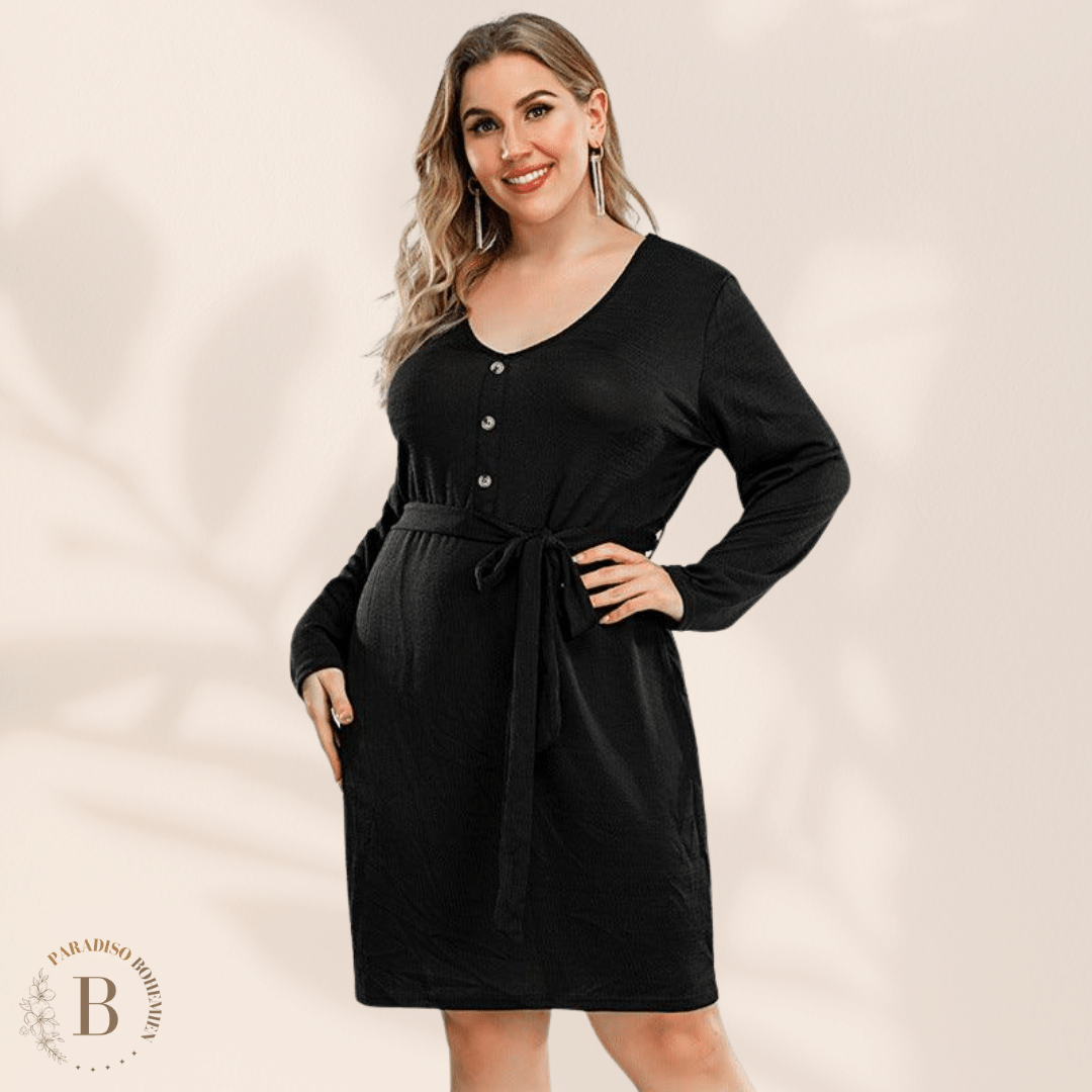 Abito Nero Taglia Forti | Paradiso Bohemien