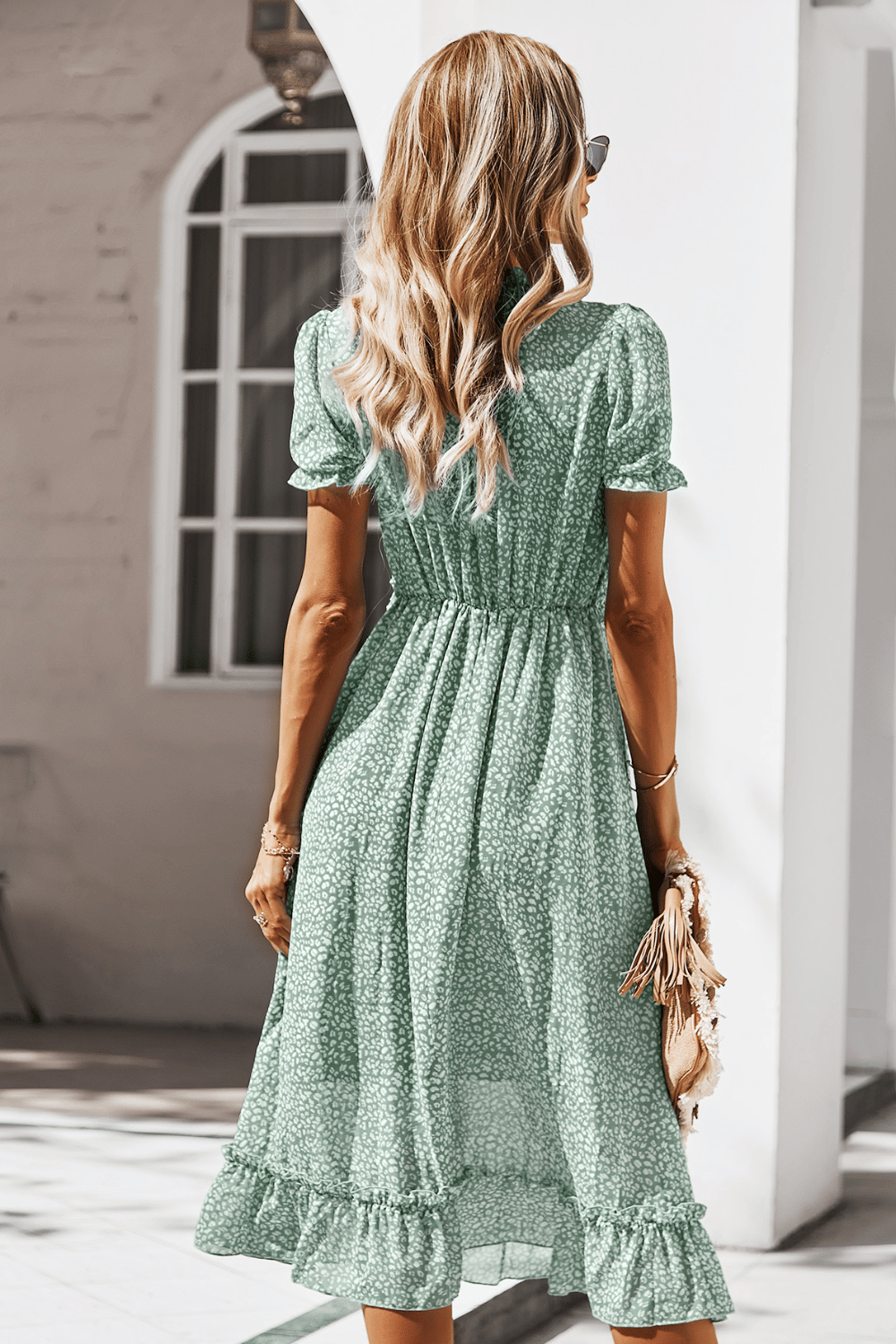 Abito Verde Salvia Boho | Paradiso Bohemien