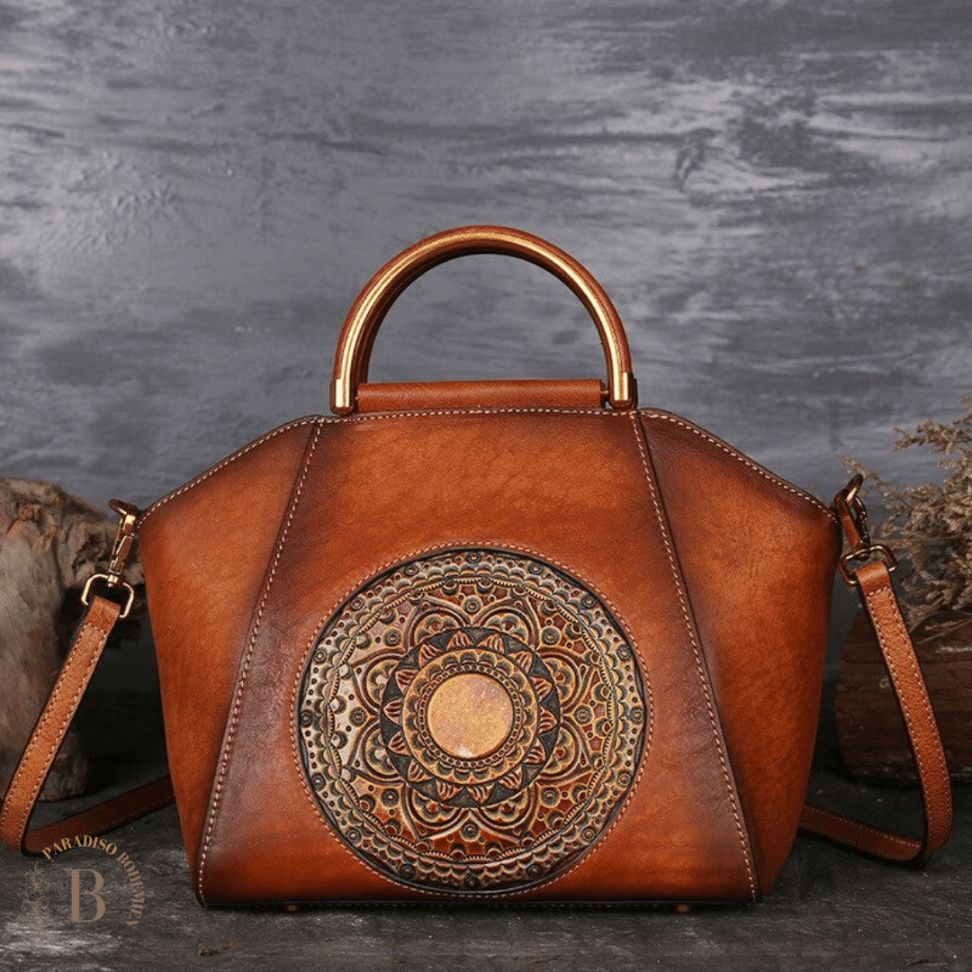 Borsa Vintage Marrone | Borsa Bohemien in Cuoio | Paradiso Bohemien