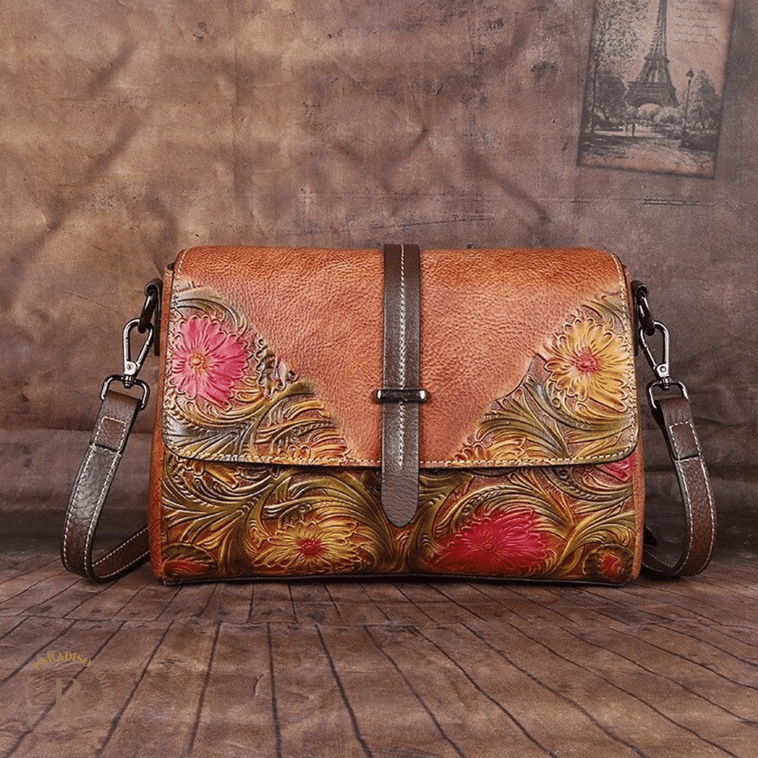 Borsa Etnica Tracolla Marrone | Paradiso Bohemien