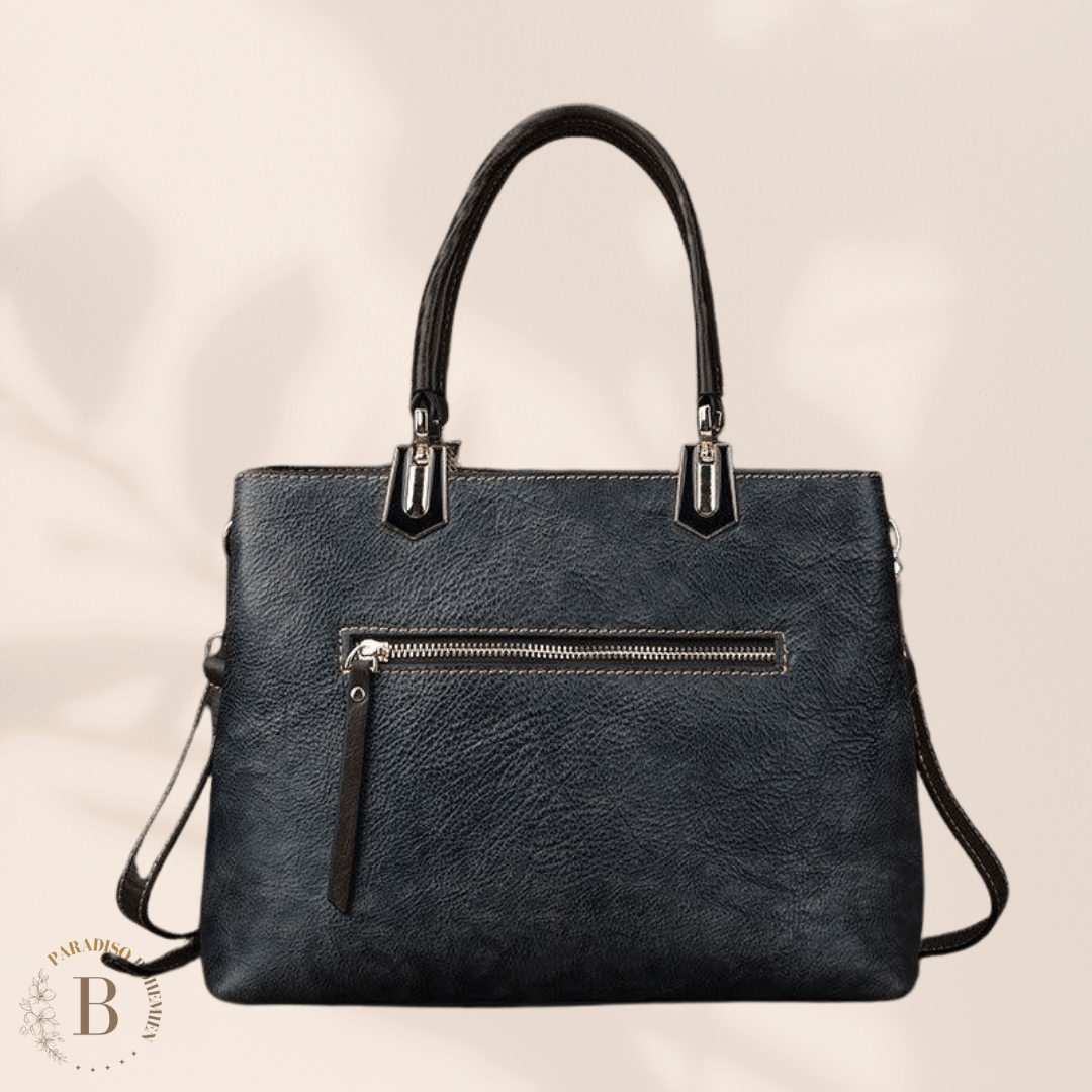Borsa in Pelle Vintage Blu | Paradiso Bohemien