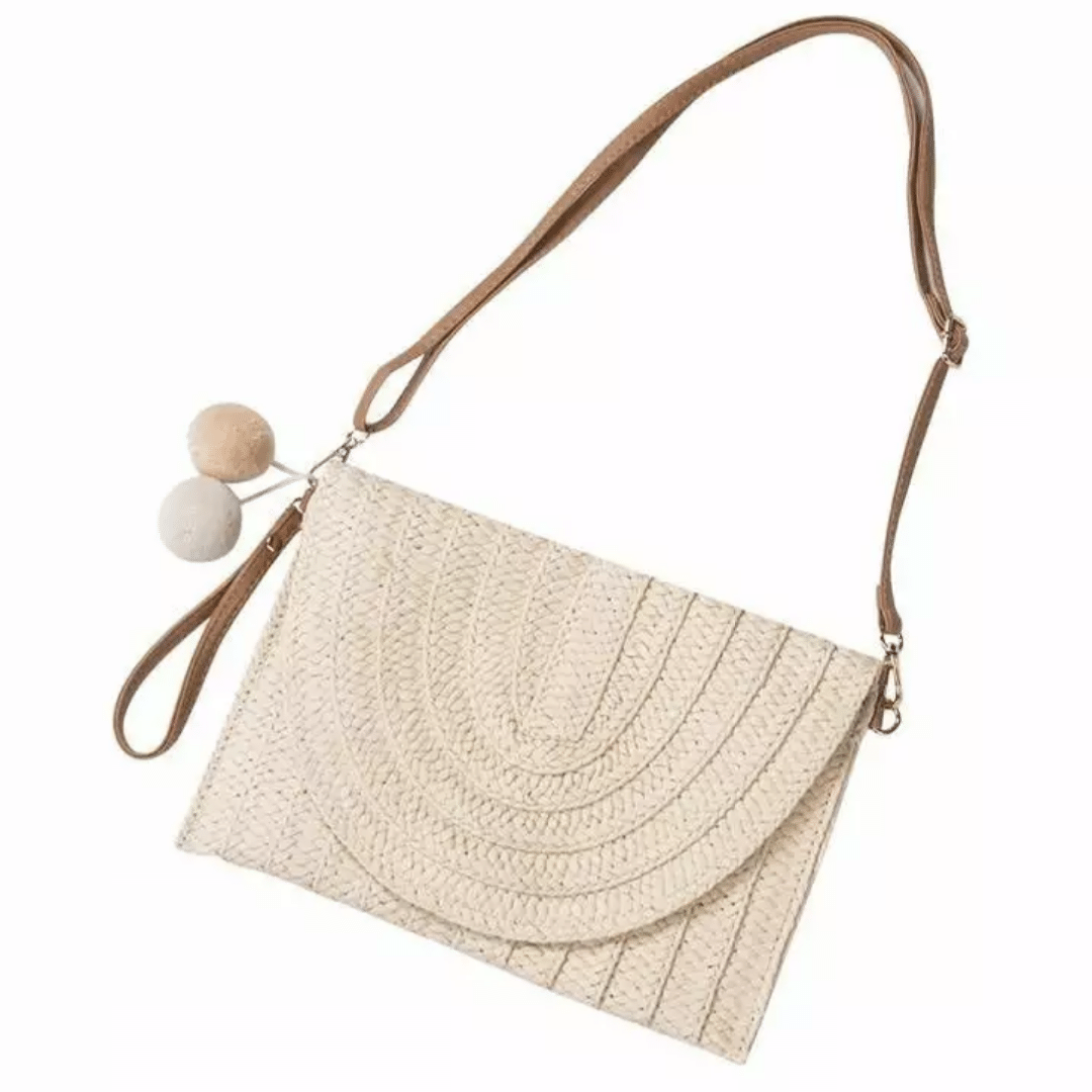 Borsa di Paglia da Usare a Spalle | Paradiso Bohemien