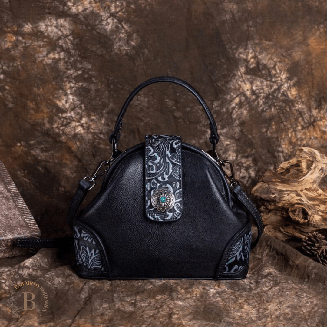 Borse Pelle Vintage Nero | Paradiso Bohemien