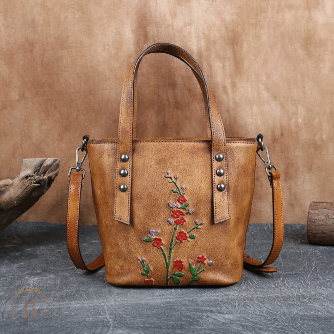 Borsa Vintage Style Rétro colore Marrone