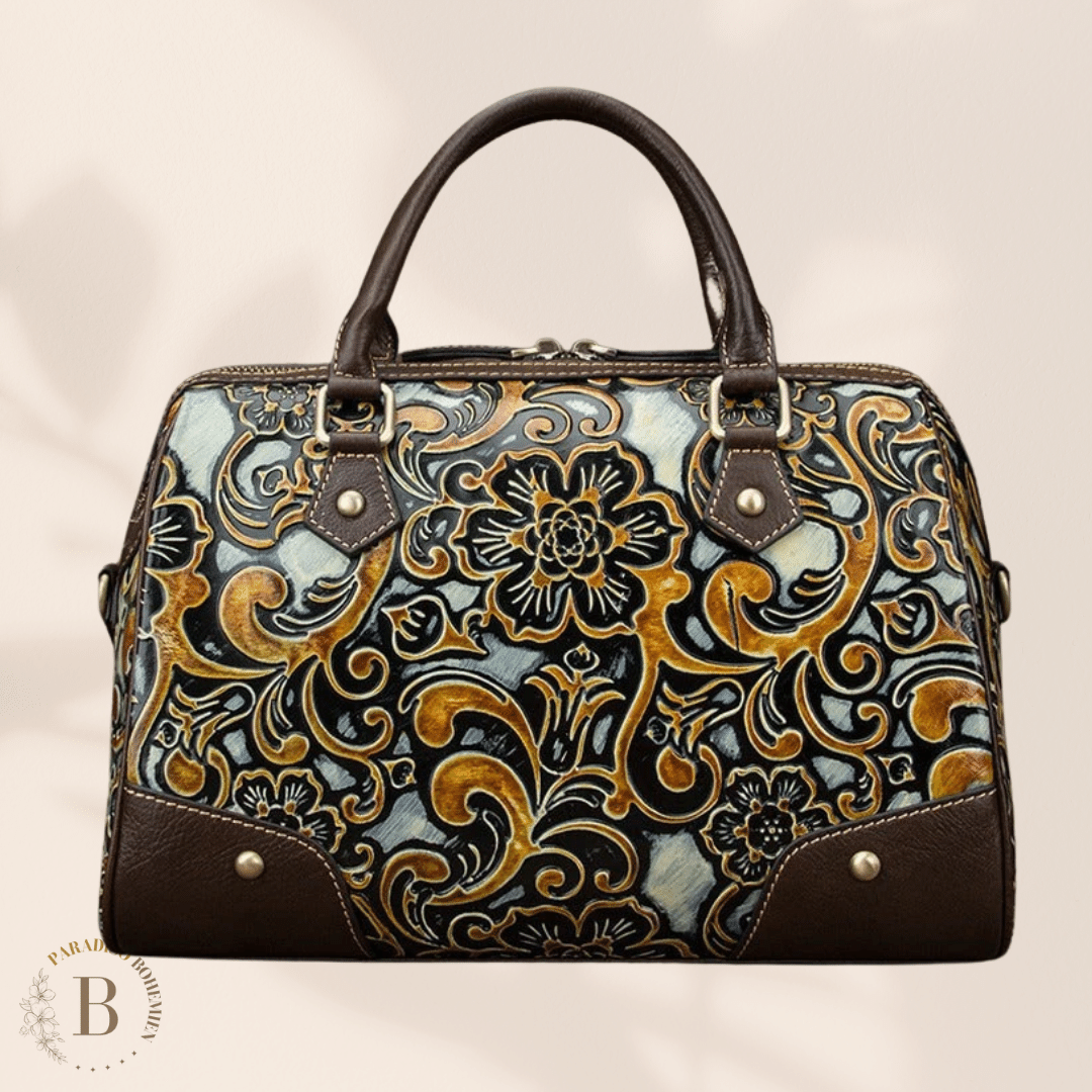 Borse Vintage Pelle Blu | Paradiso Bohemien