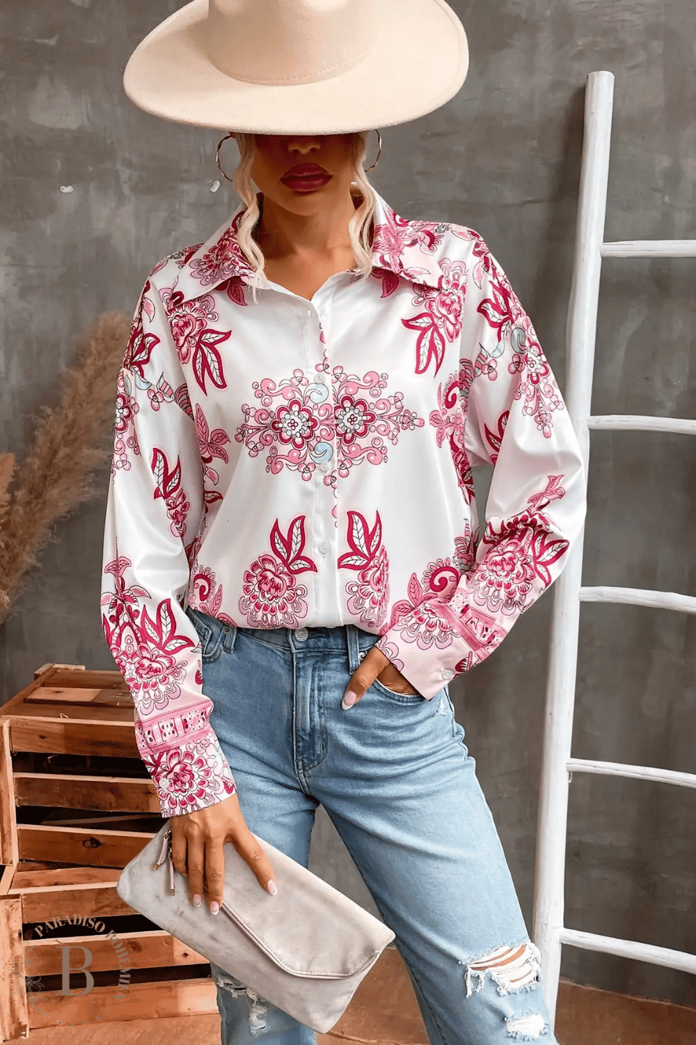Camicia floreale primavera per Donna Bohemien | Paradiso Bohemien